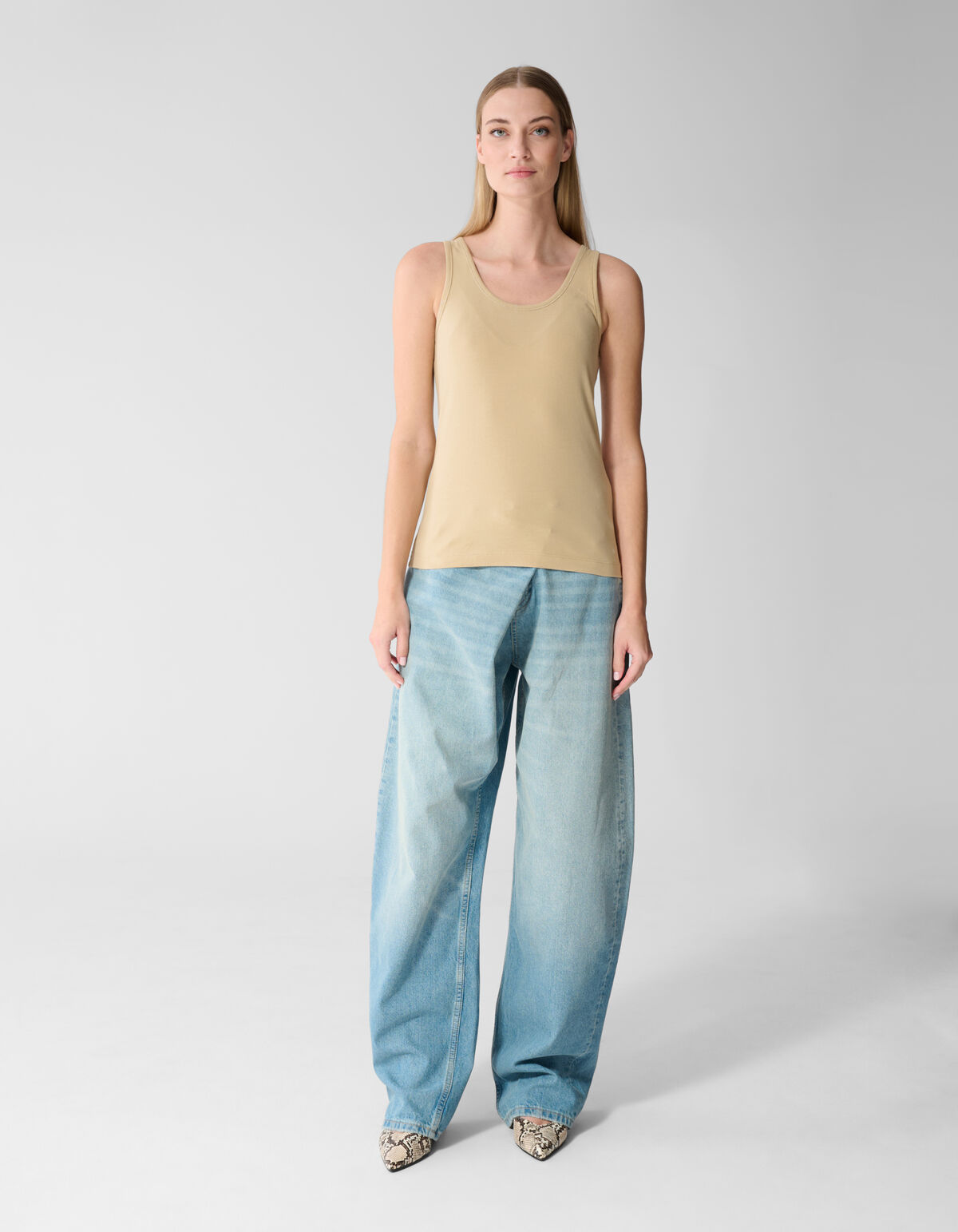 Basis Tanktop Beige SHOEBY WOMEN