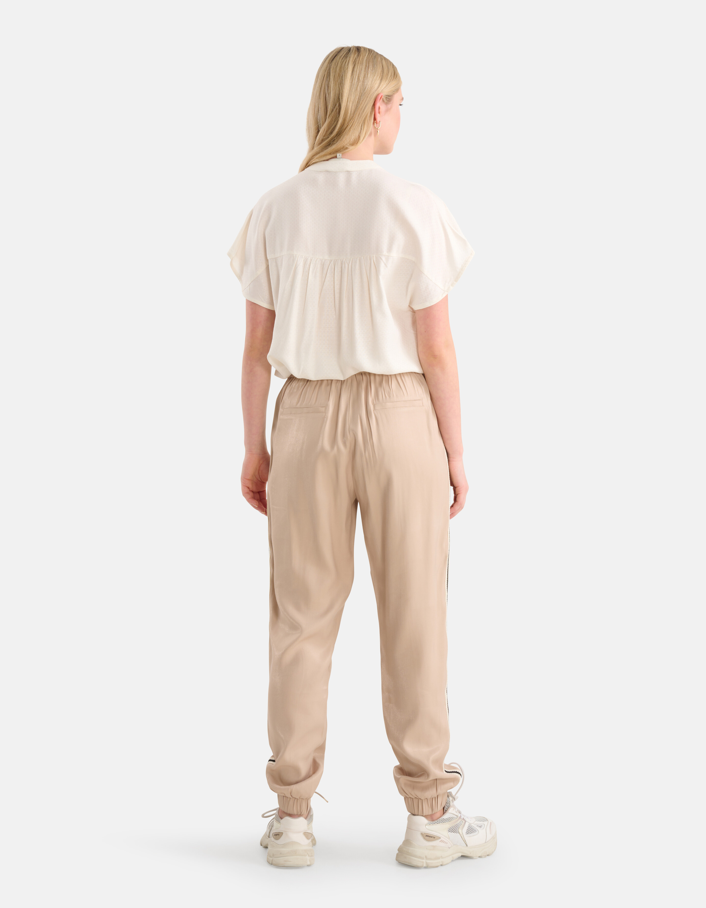 Relaxed Fit Top Gebroken Wit SHOEBY WOMEN