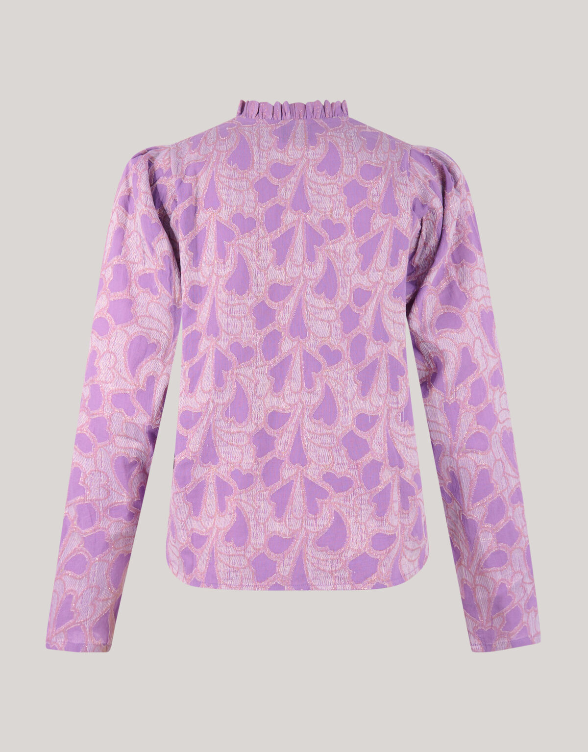 Lurex Heart Blouse Paars SHOEBY WOMEN