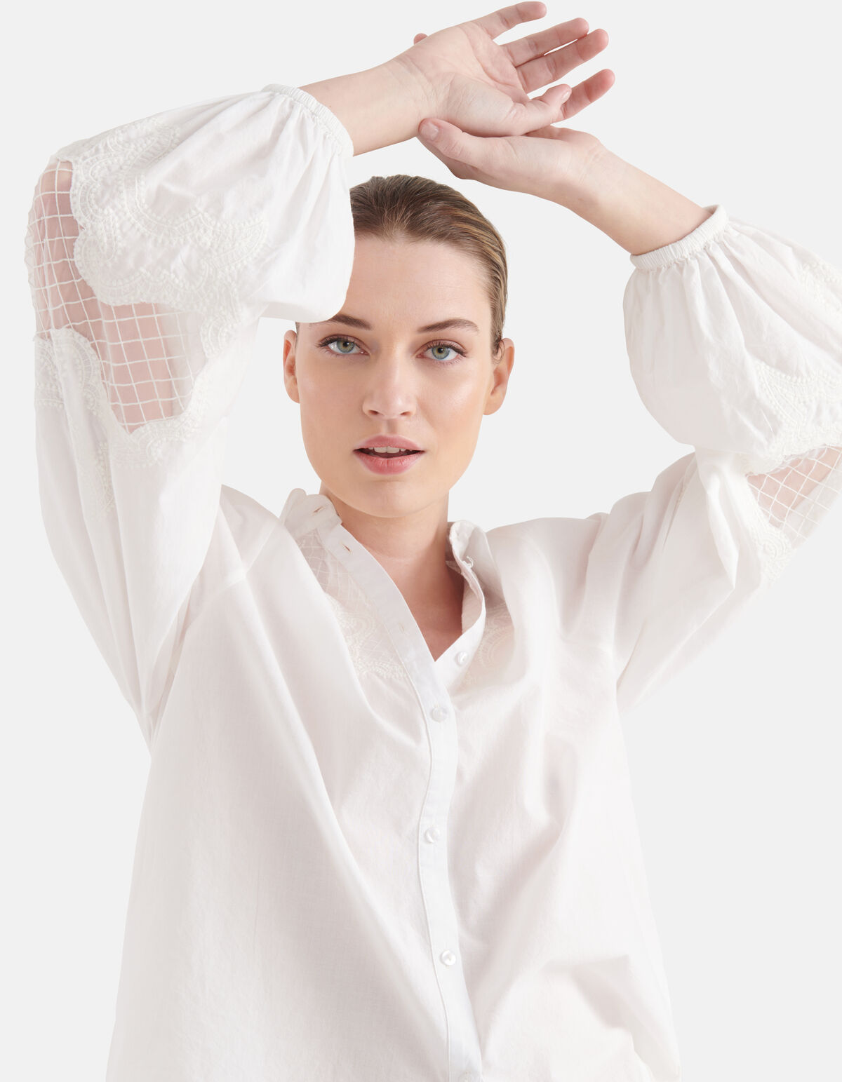 Kanten Blouse Wit By Mieke SHOEBY WOMEN