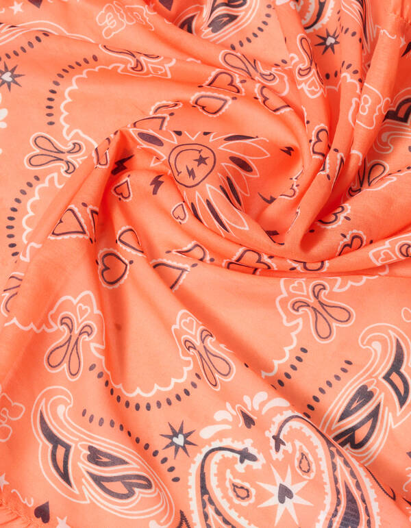Paisley Bandana Sjaal Oranje SHOEBY ACCESSOIRES