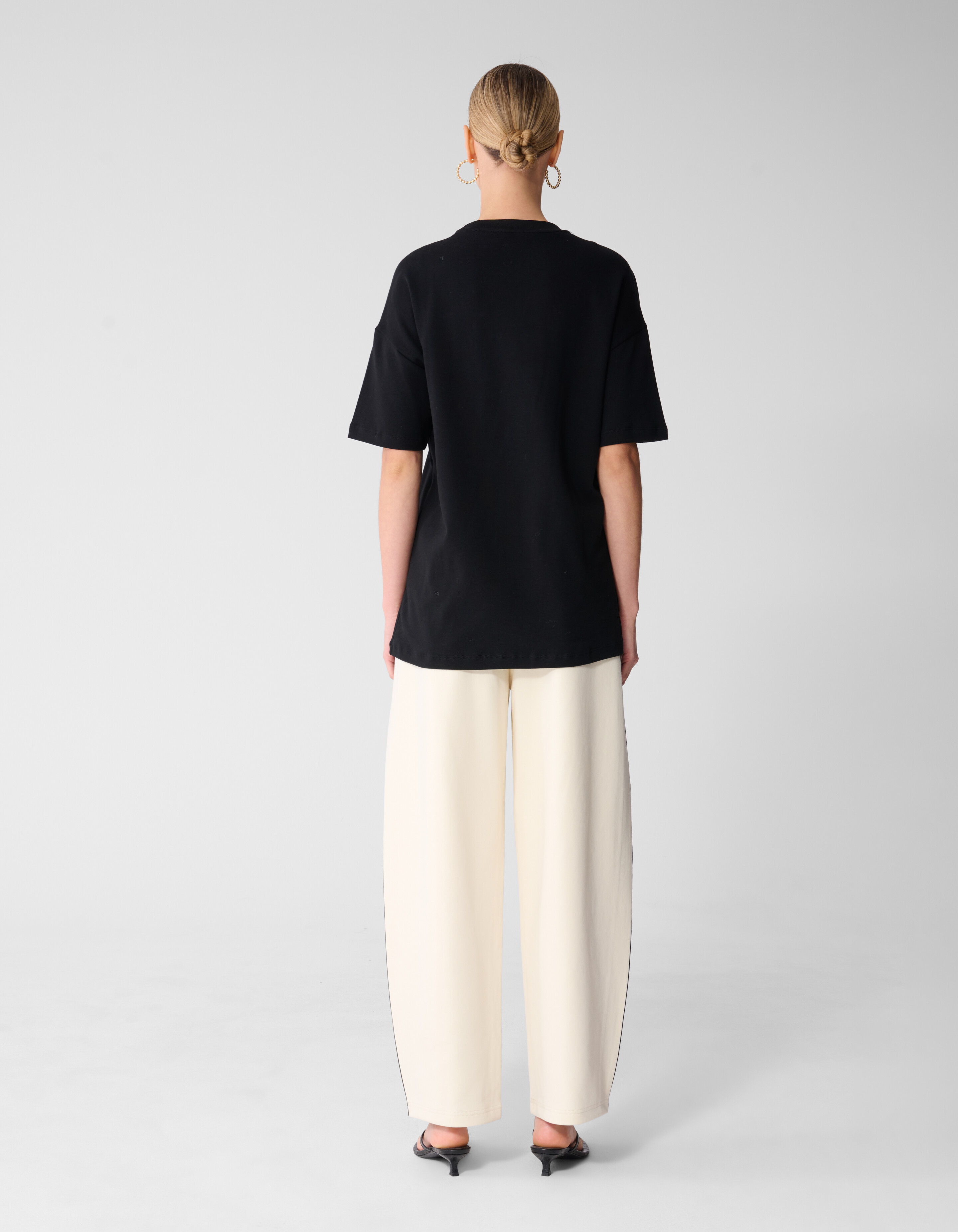 Tape Barrel Fit Jogger Gebroken Wit SHOEBY WOMEN