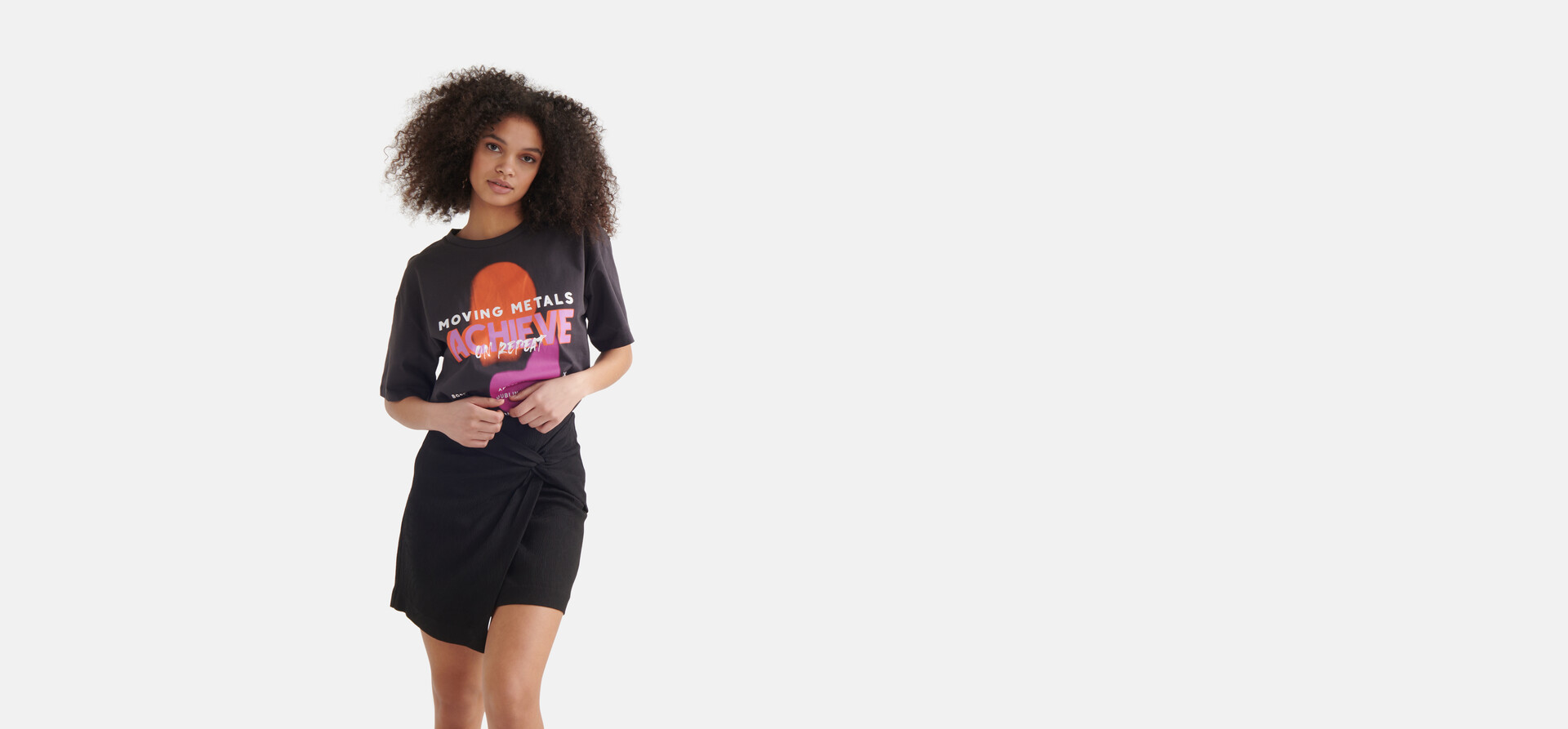 Artwork T-shirt Donkergrijs SHOEBY WOMEN