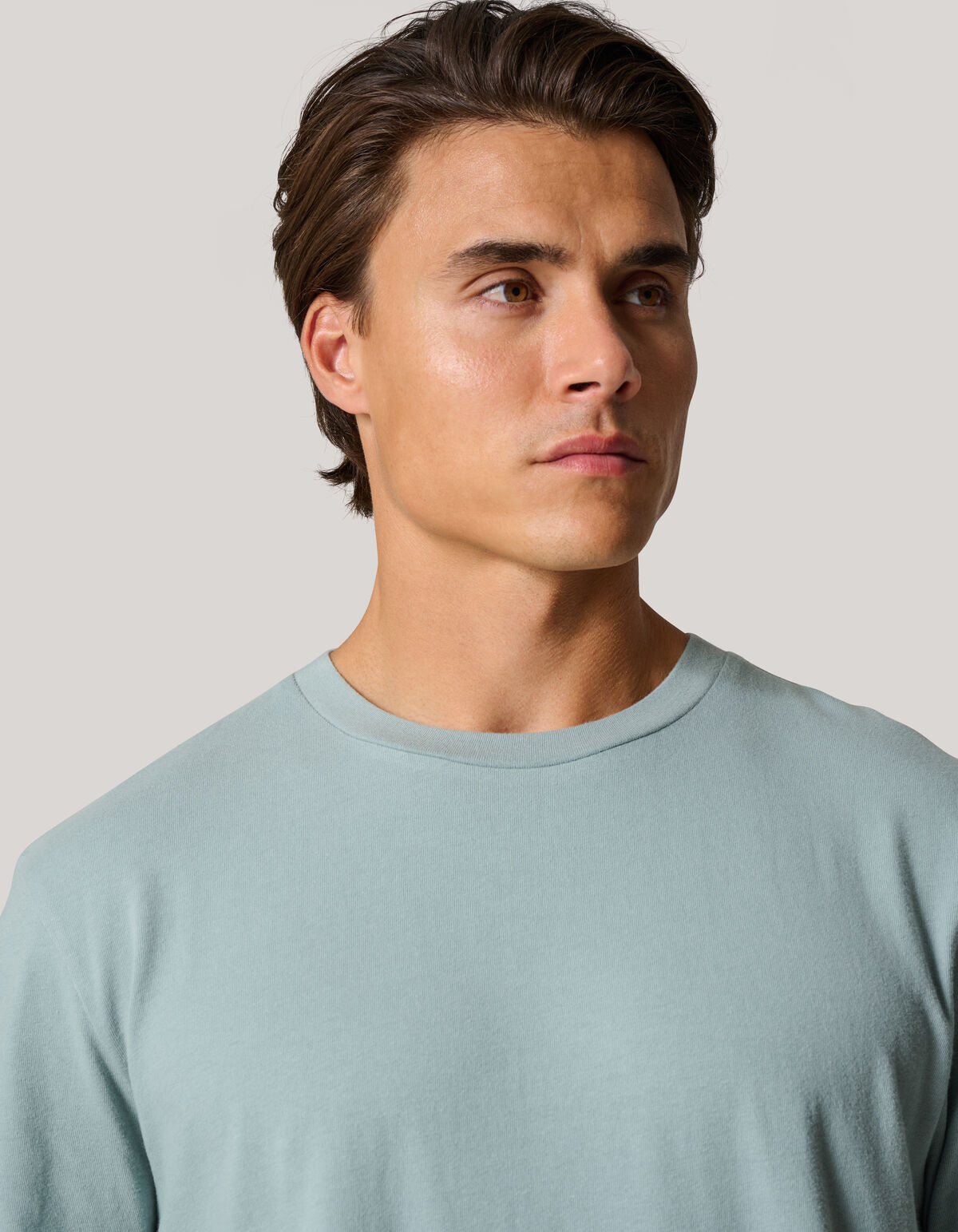 Brushed T-shirt Grijs SHOEBY MEN