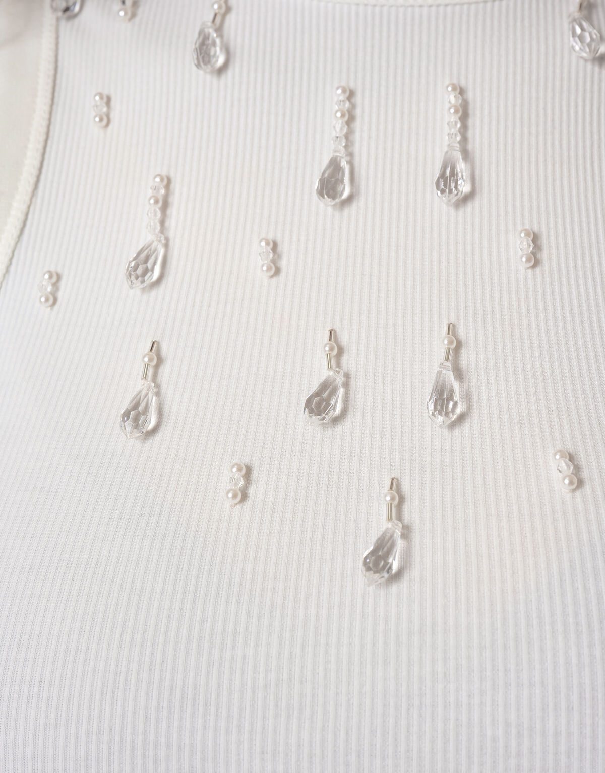 Embellished Singlet Wit SHOEBY WOMEN