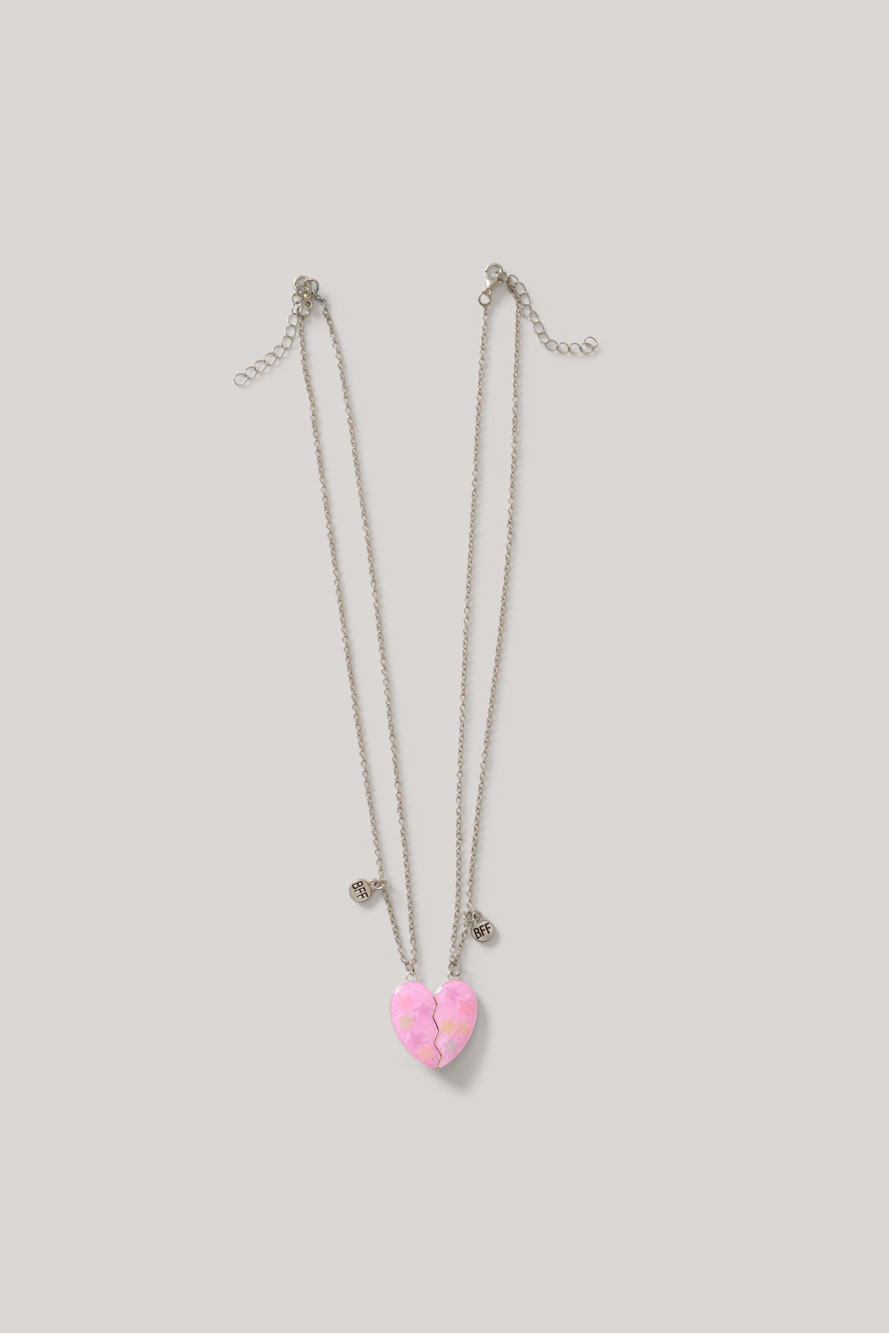Bff Heart Star Ketting Roze SHOEBY ACCESSOIRES
