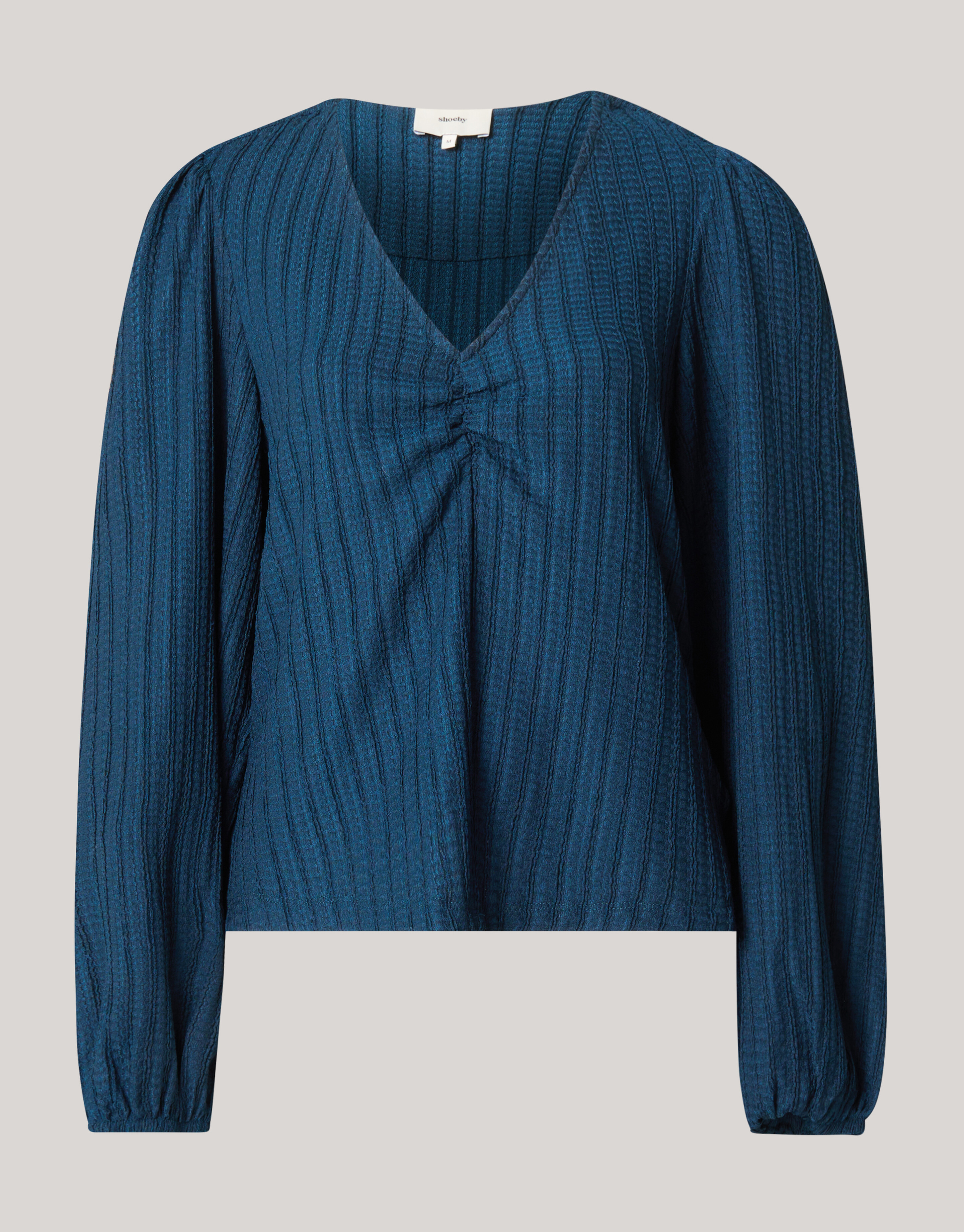 Crinkle Longsleeve Donkerblauw SHOEBY WOMEN