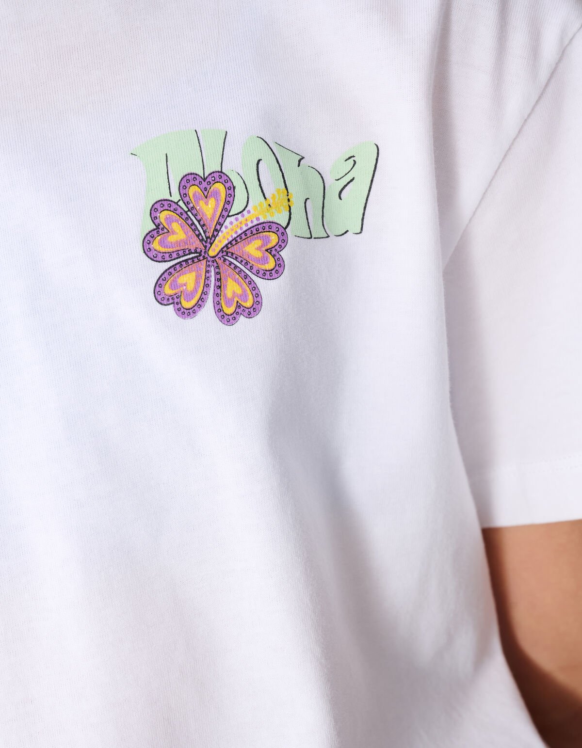 Aloha Artwork T-shirt Wit SHOEBY GIRLS