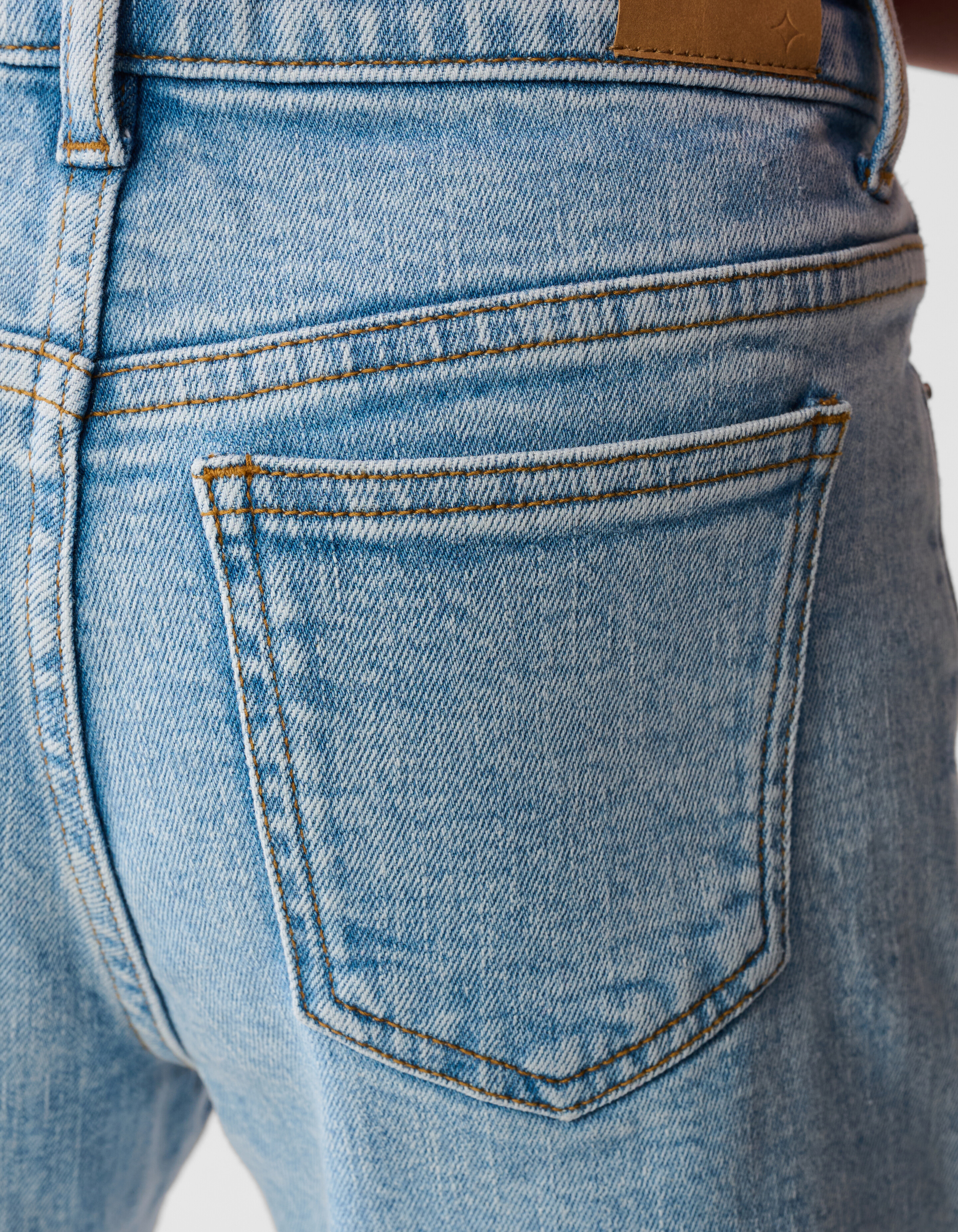 Two Tone Flared Fit Jeans Bleached SHOEBY GIRLS