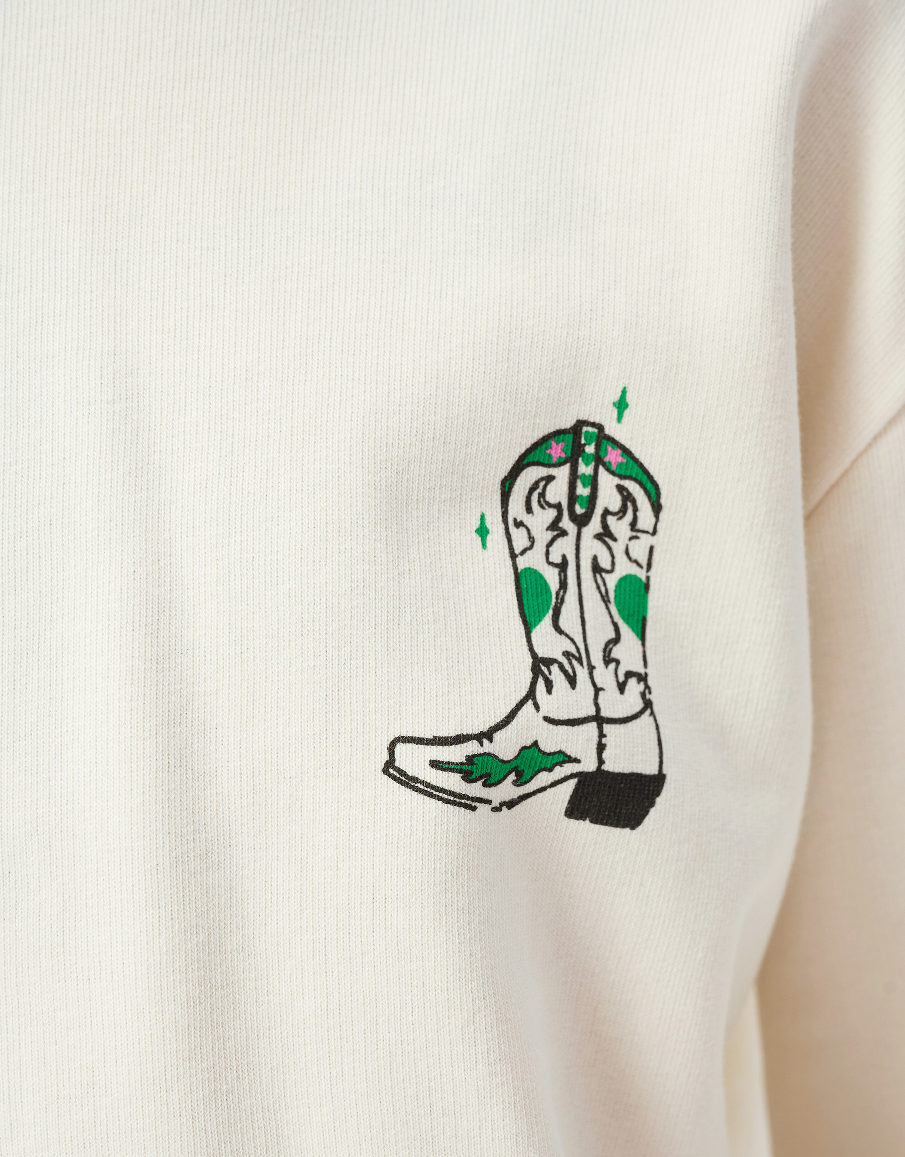Artwork Hoodie Gebroken Wit SHOEBY GIRLS