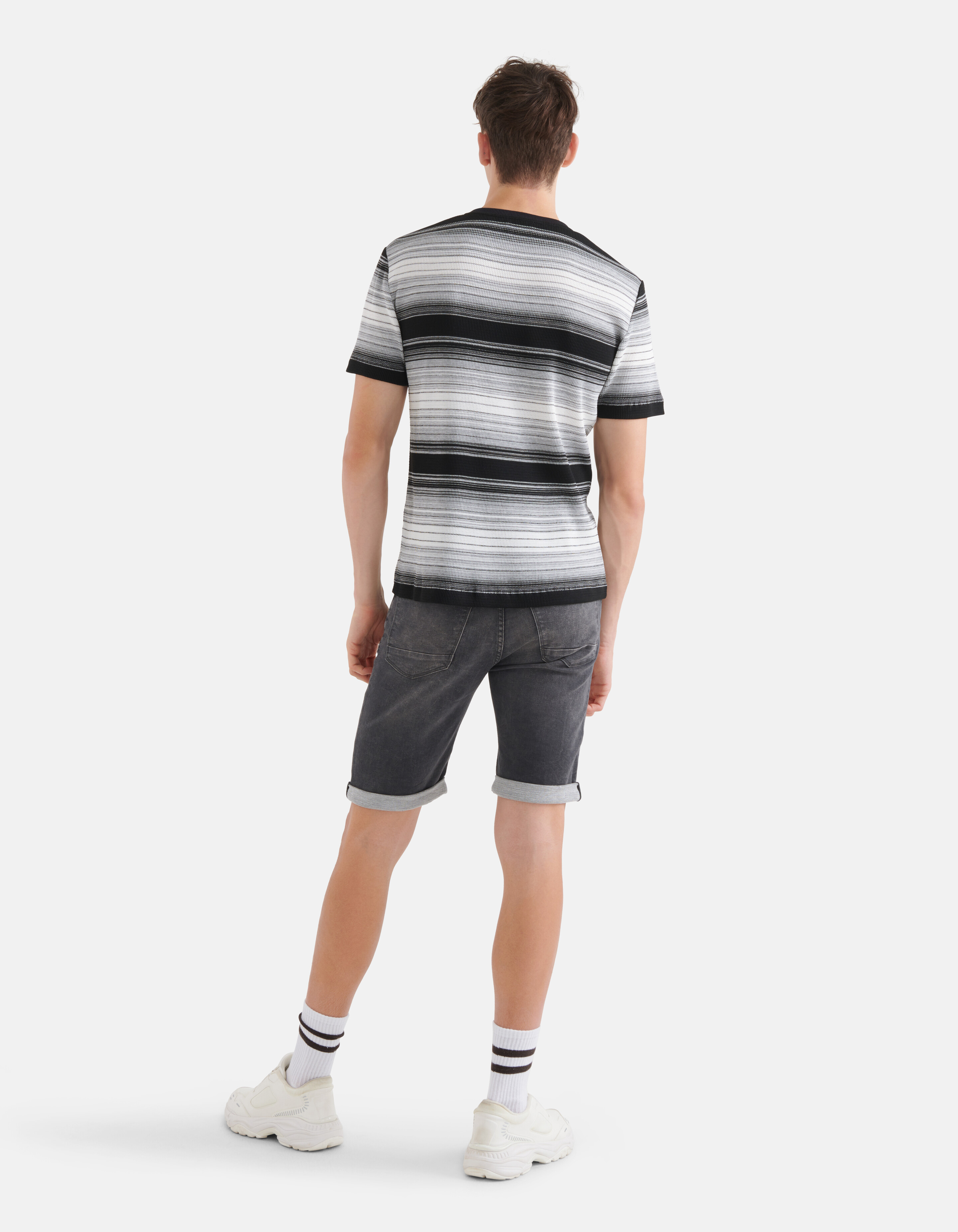 Gradient T-shirt Zwart SHOEBY MEN