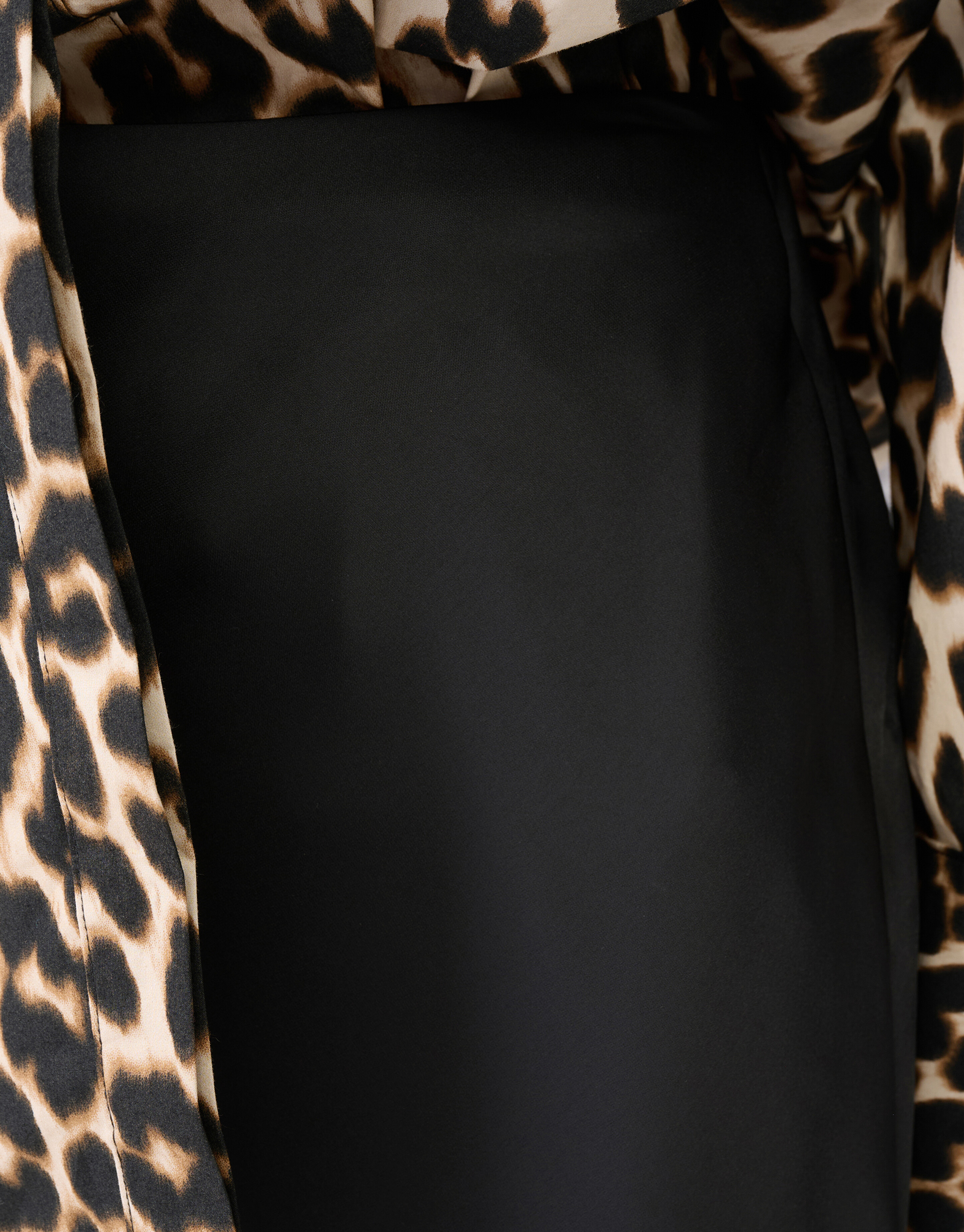 Satijnen Maxi Rok Zwart SHOEBY WOMEN