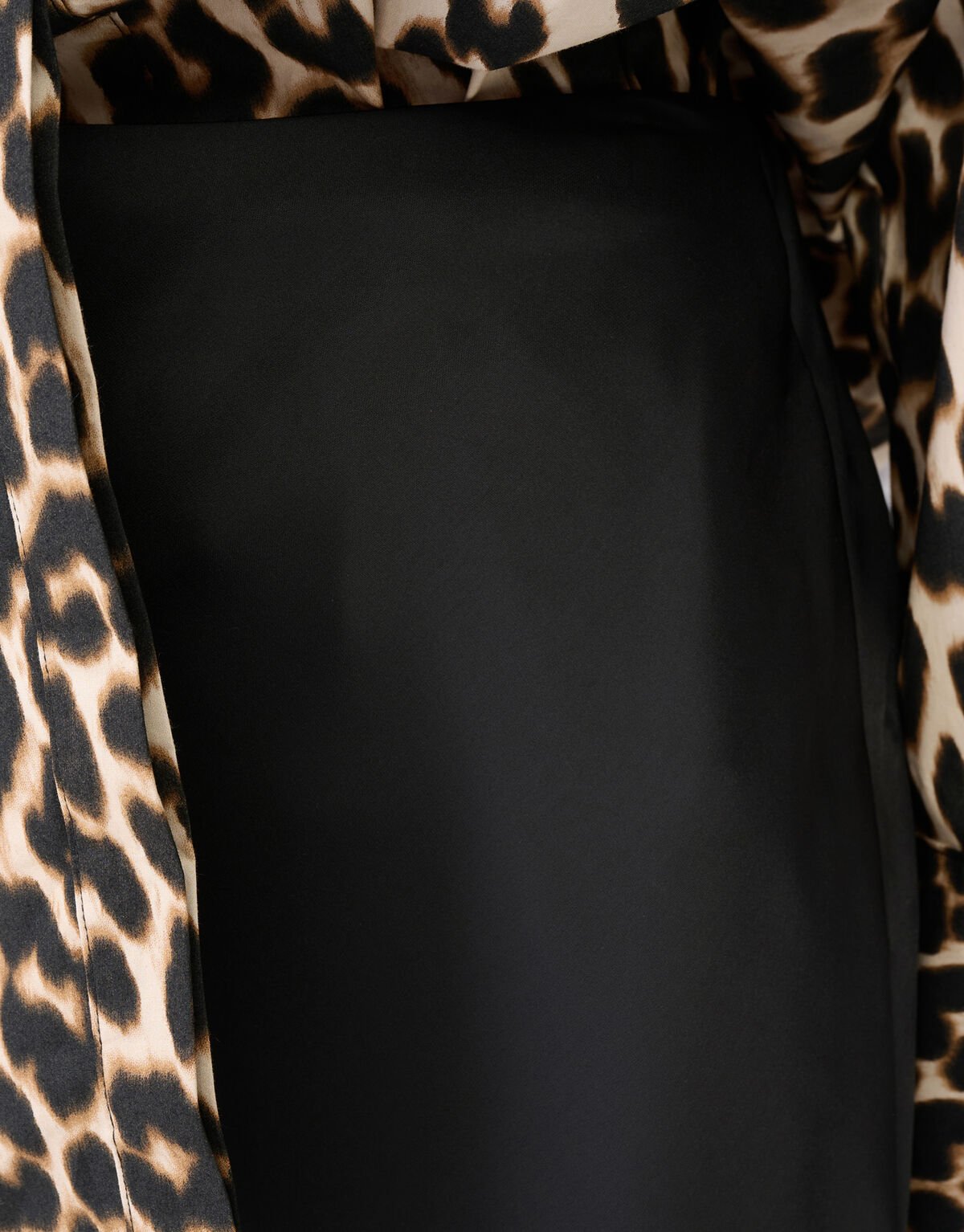 Satijnen Maxi Rok Zwart SHOEBY WOMEN
