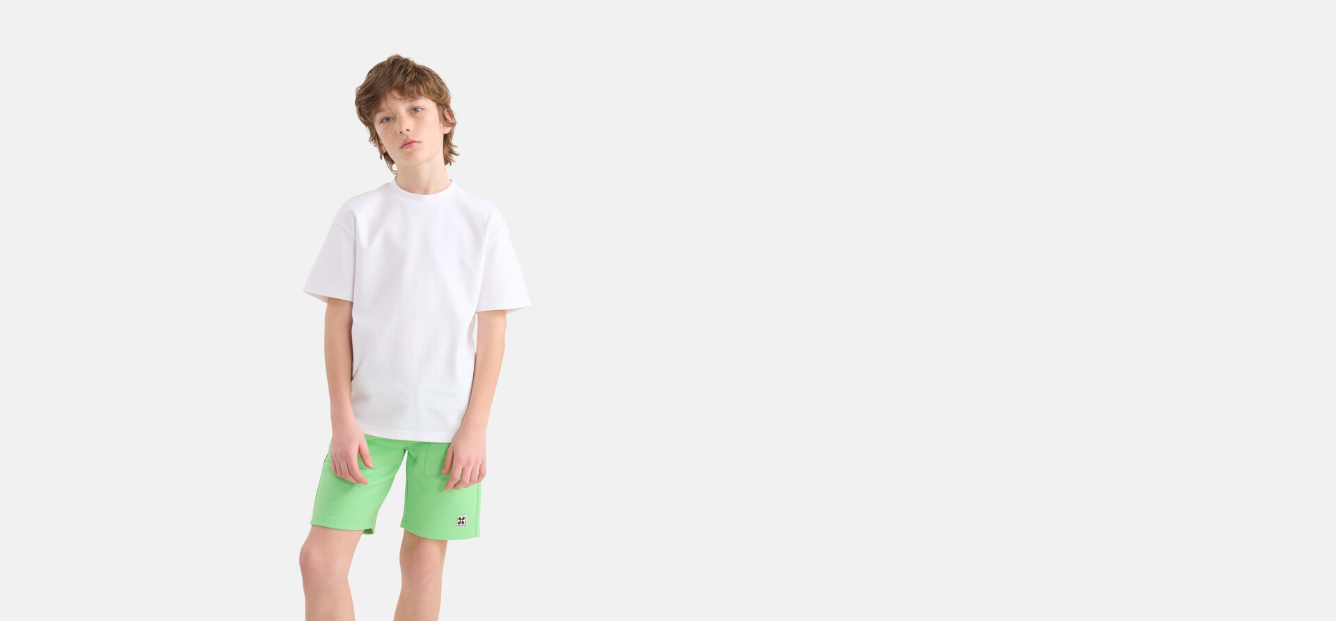 Heavy Basis T-shirt Wit SHOEBY BOYS