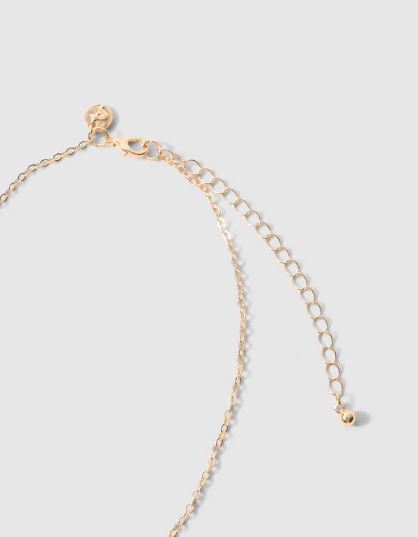 Smiley Heart Ketting Goud SHOEBY ACCESSOIRES