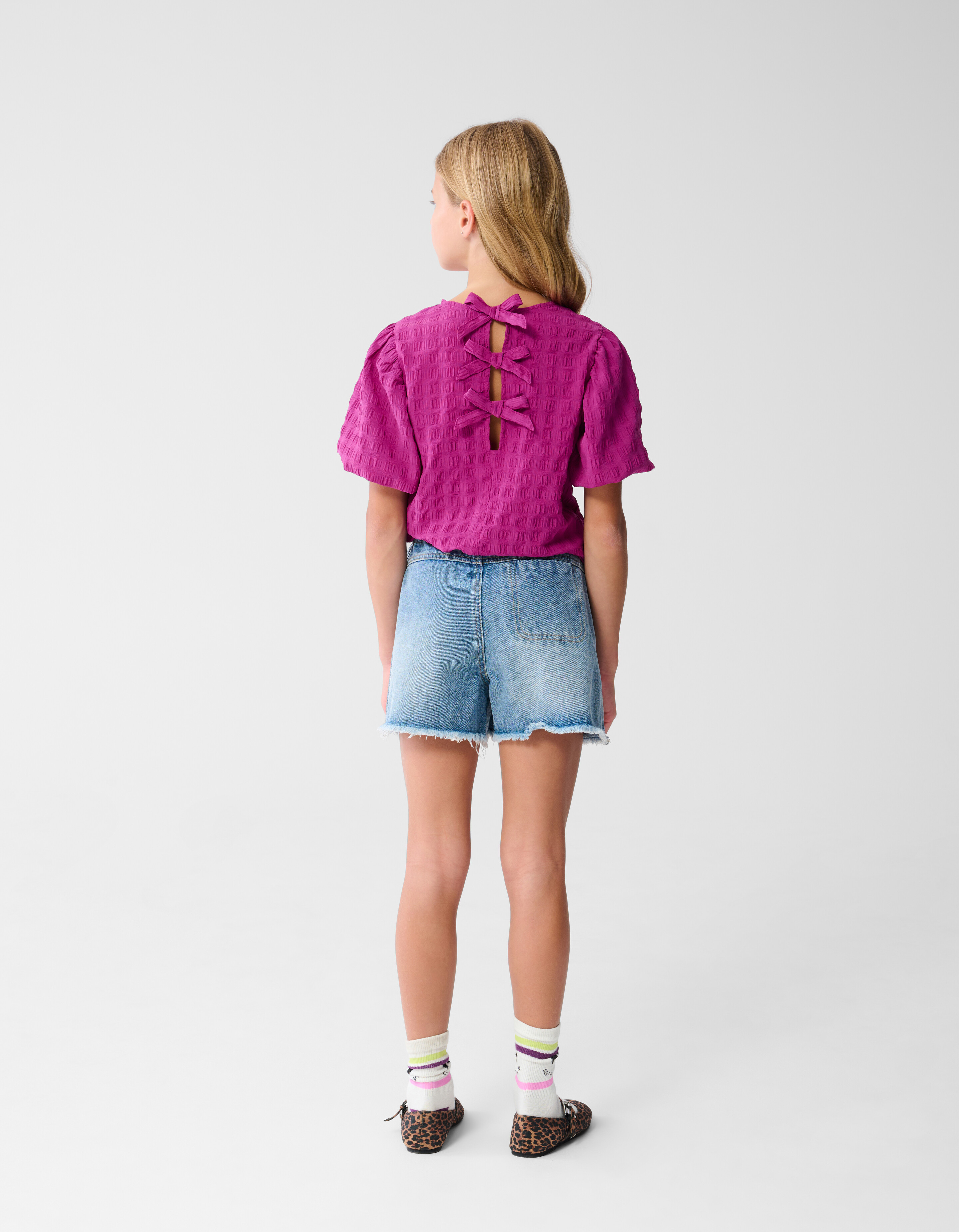 Crinkle Strik Top Roze SHOEBY GIRLS