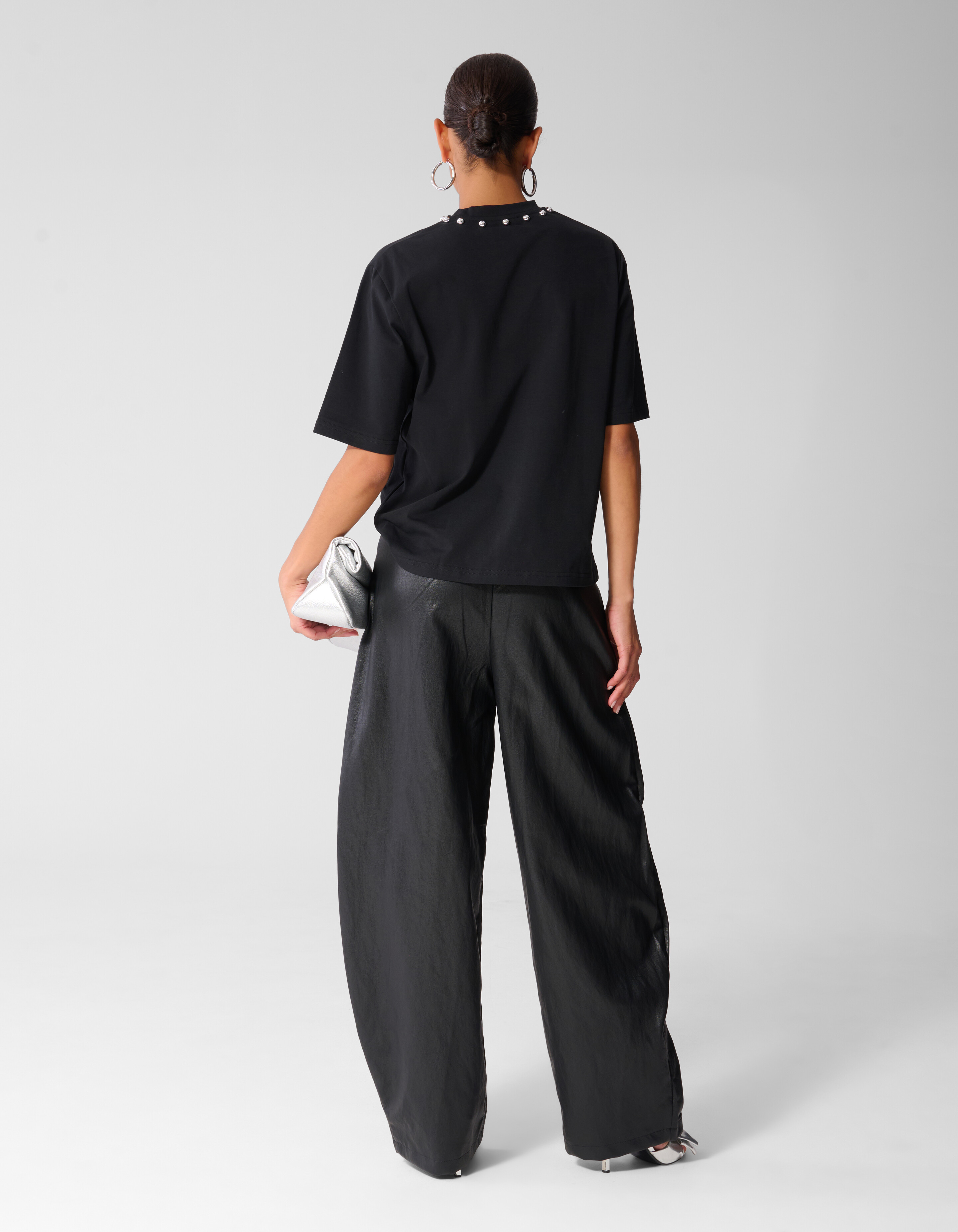 Studded T-shirt Zwart SHOEBY WOMEN