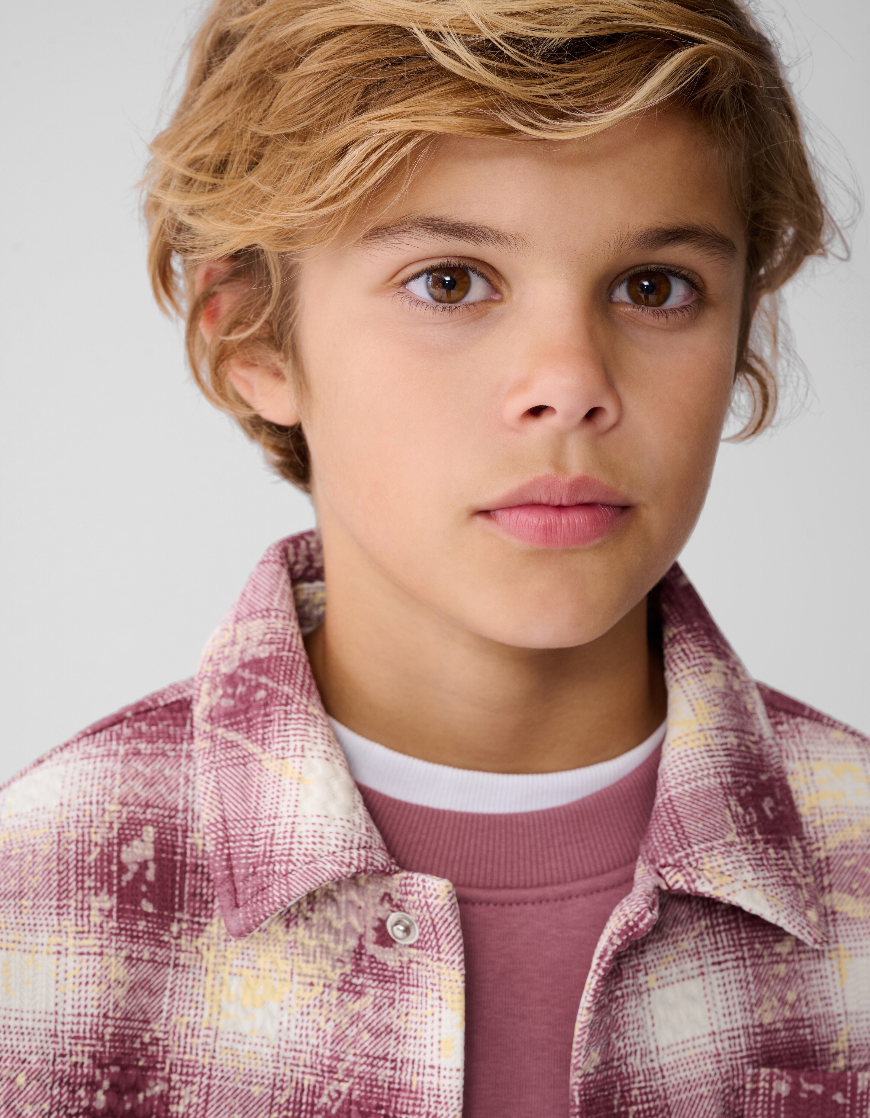 Spetter Ruiten Overshirt Lichtroze SHOEBY BOYS
