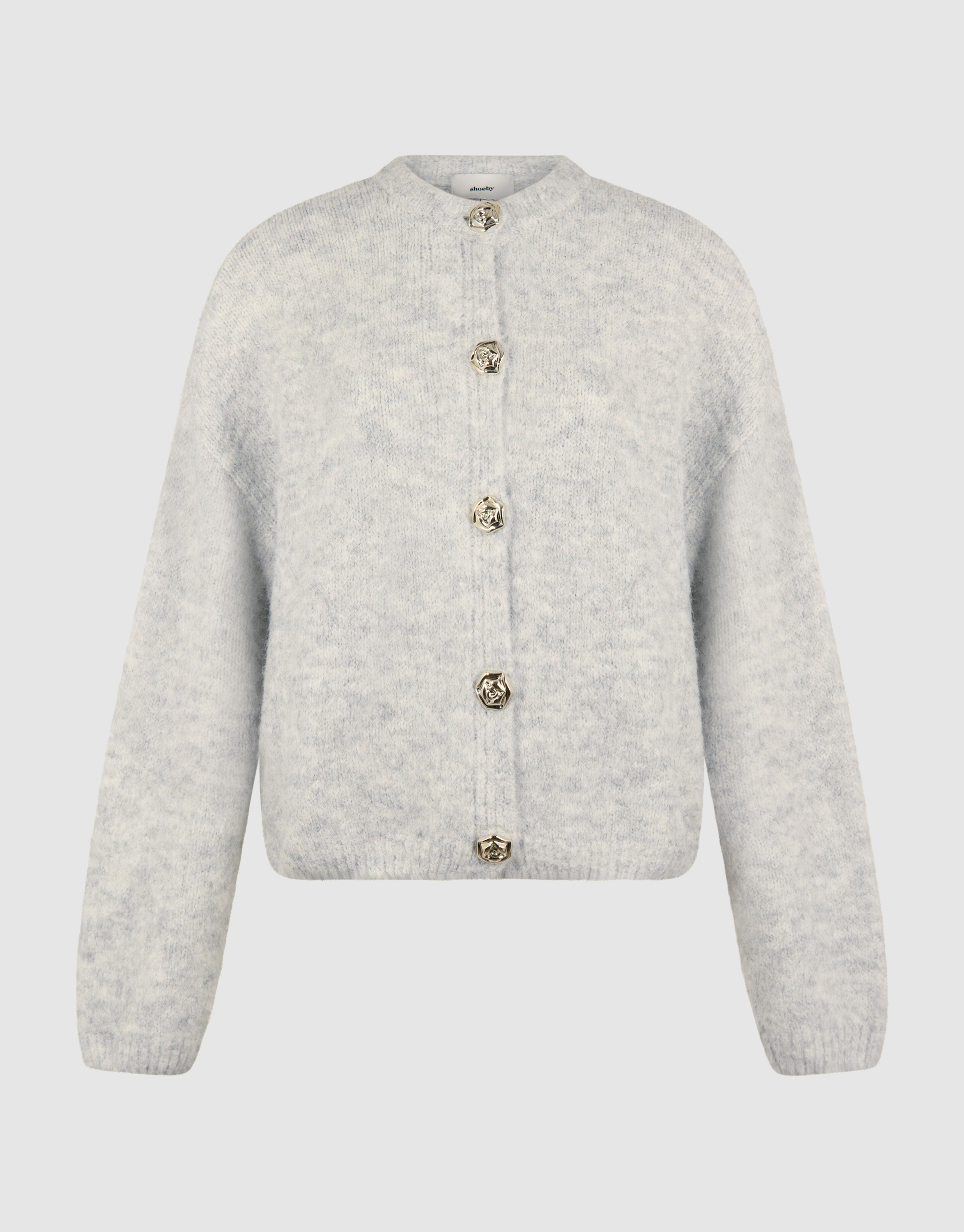 Fancy Button Vest Lichtgrijs SHOEBY WOMEN