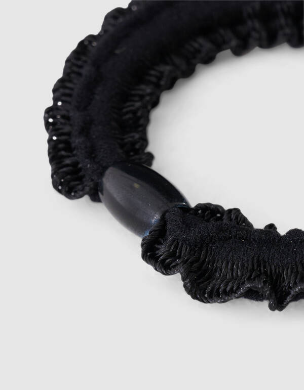 Small Ruffle Haarelastiek Zwart SHOEBY ACCESSOIRES