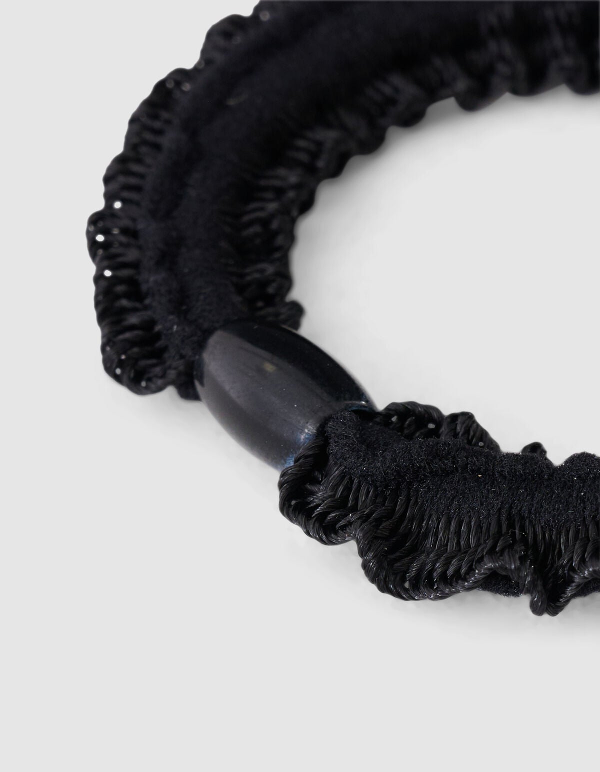 Small Ruffle Haarelastiek Zwart SHOEBY ACCESSOIRES