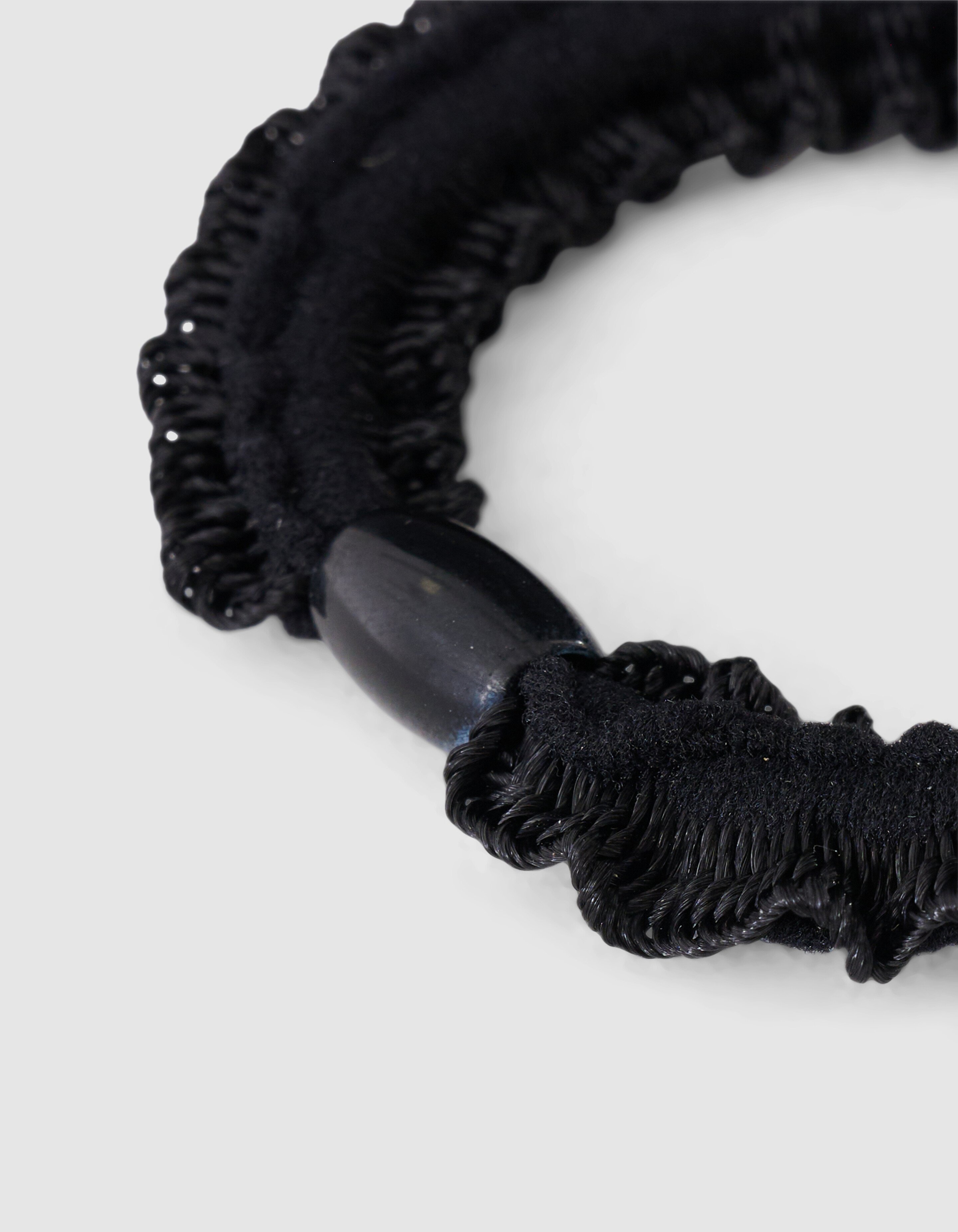 Small Ruffle Haarelastiek Zwart SHOEBY ACCESSOIRES