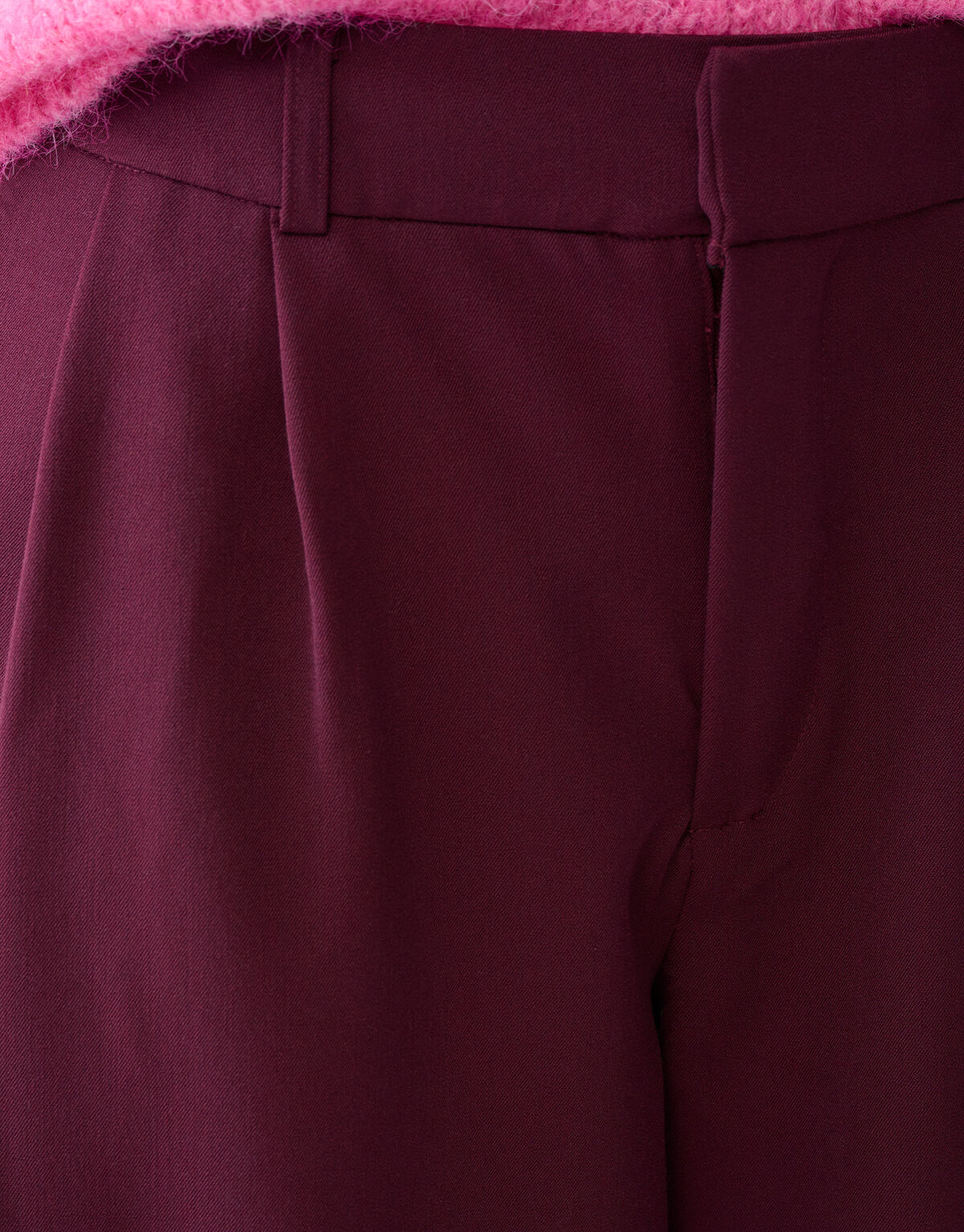 Cargo Wide Leg Broek Bordeaux SHOEBY WOMEN