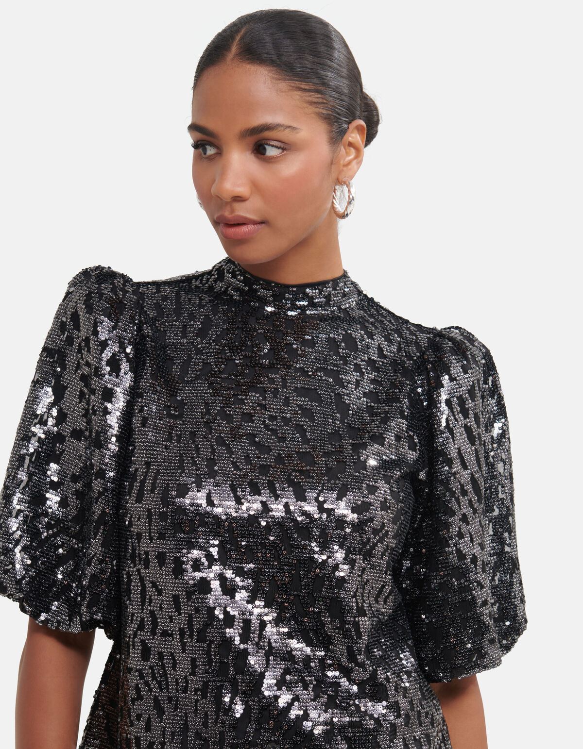 Pailletten Top Zwart By Fred SHOEBY WOMEN