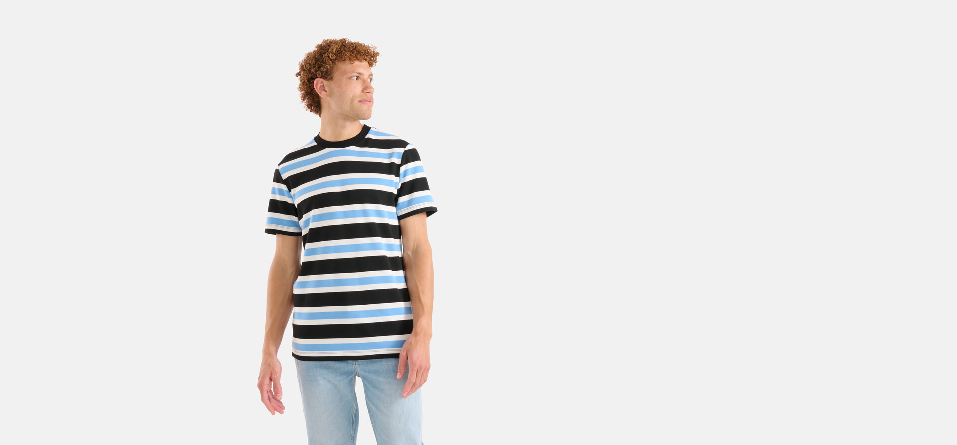 Gestreept T-shirt Blauw SHOEBY MEN