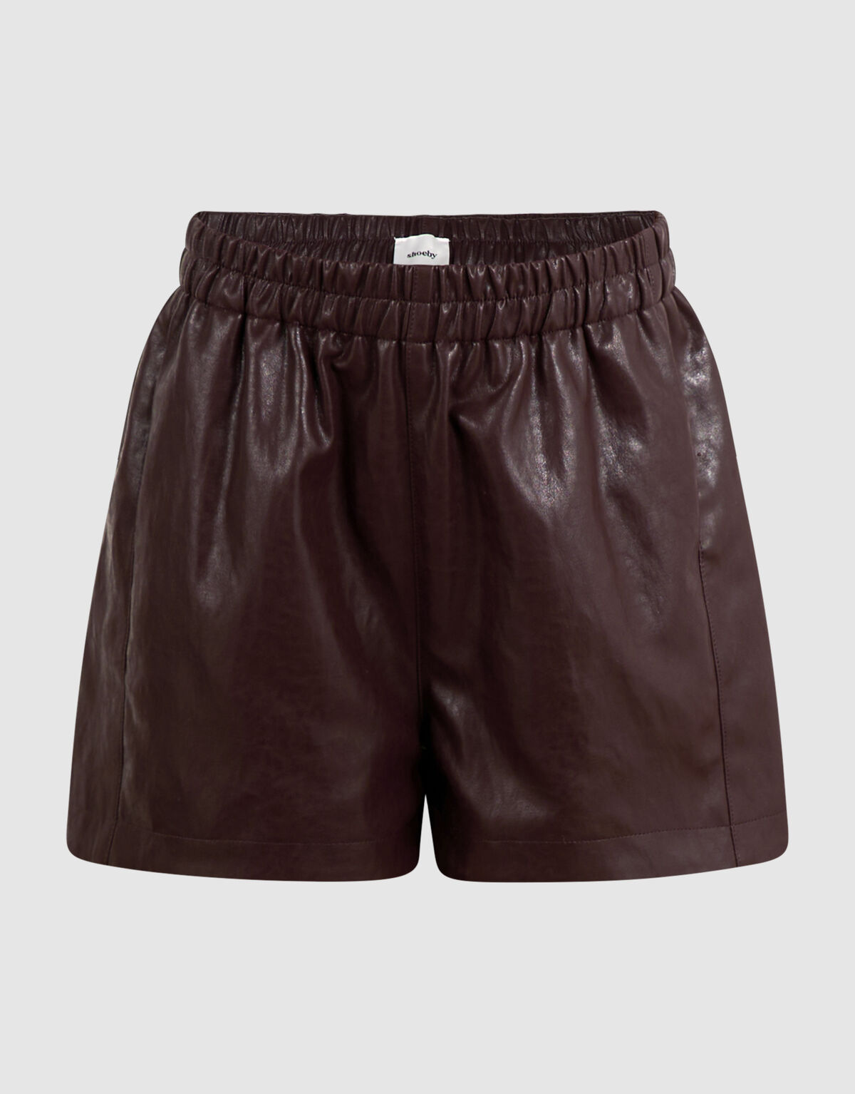 Vegan Leren Short Donkerbruin SHOEBY GIRLS