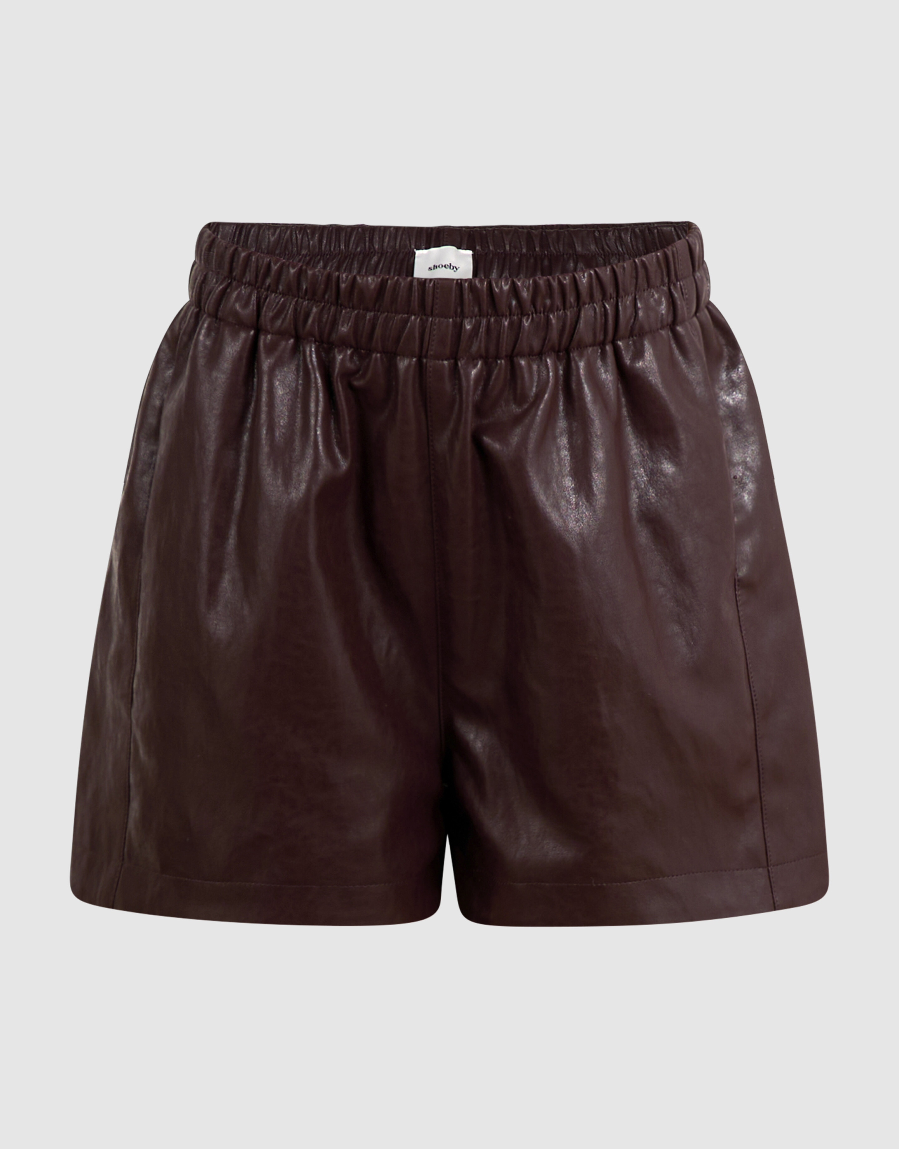 Vegan Leren Short Donkerbruin SHOEBY GIRLS