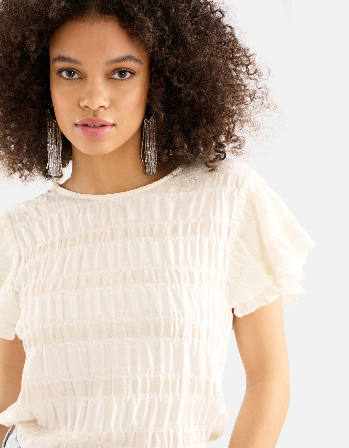 Sand Ruffle Top SHOEBY WOMEN