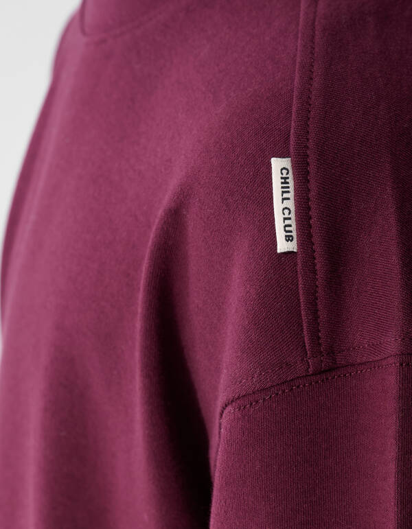 Label T-shirt Donkerrood SHOEBY BOYS