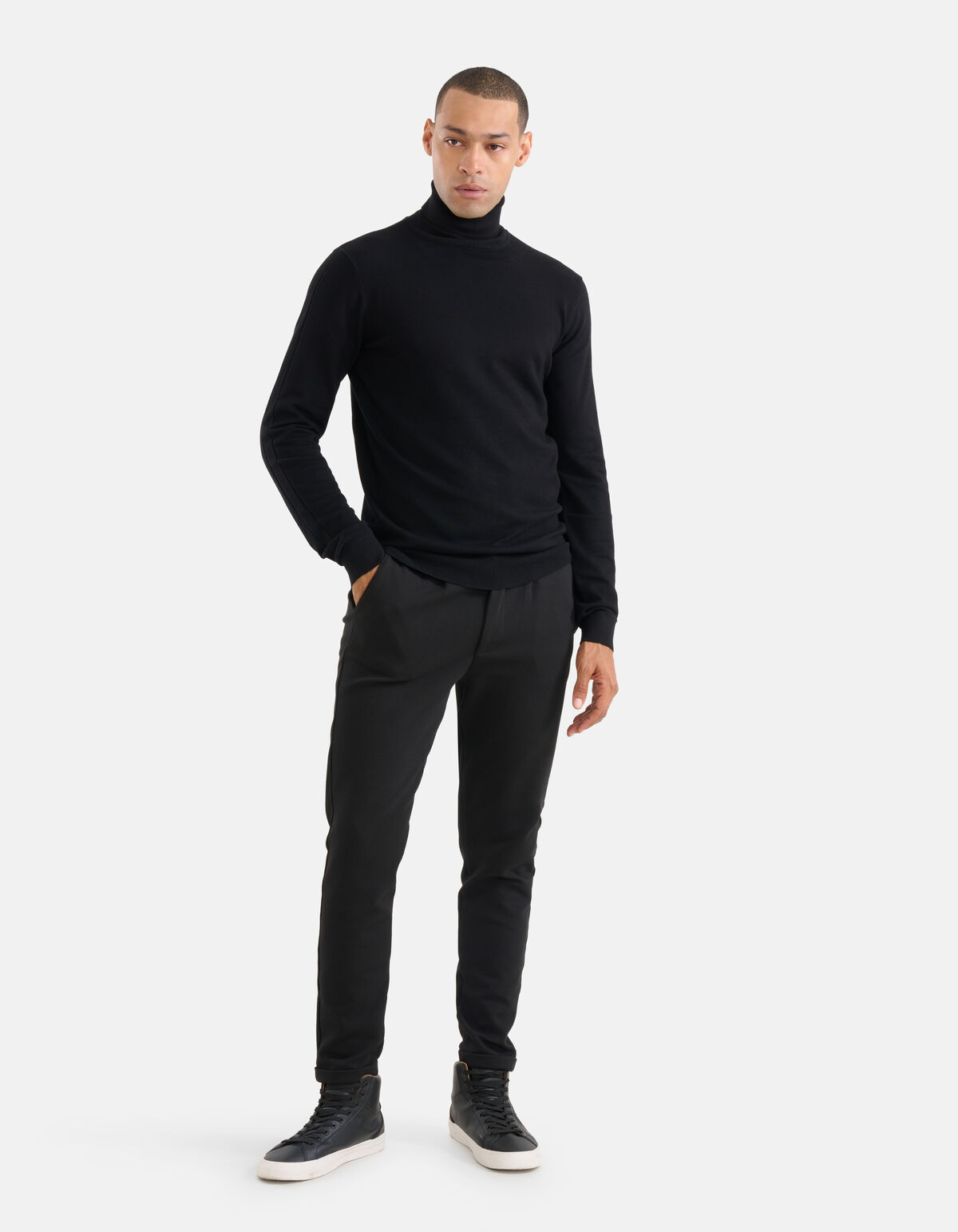 Slim Fit Pantalon Zwart SHOEBY MEN