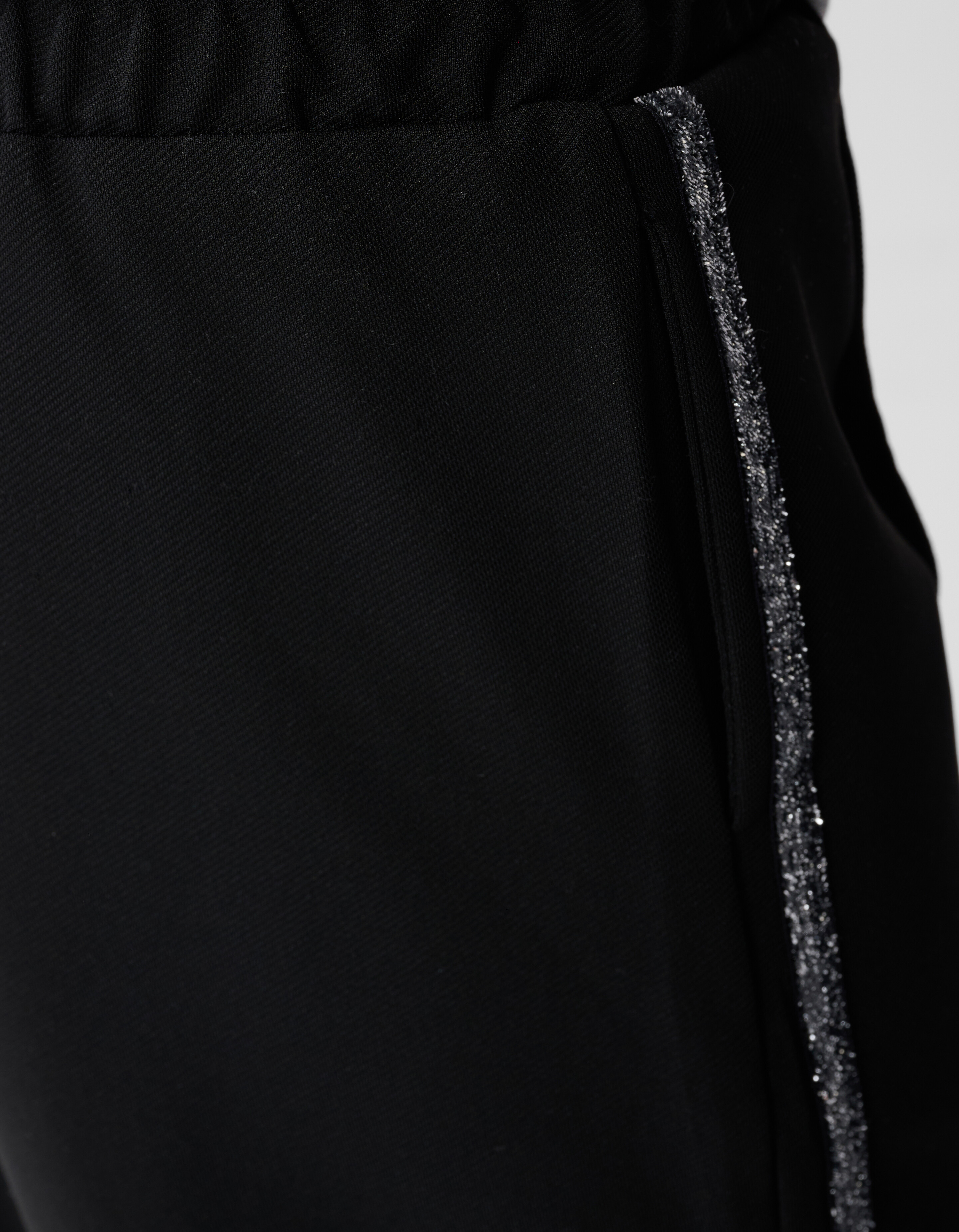 Sporty Glitter Wide Leg Broek Zwart SHOEBY GIRLS