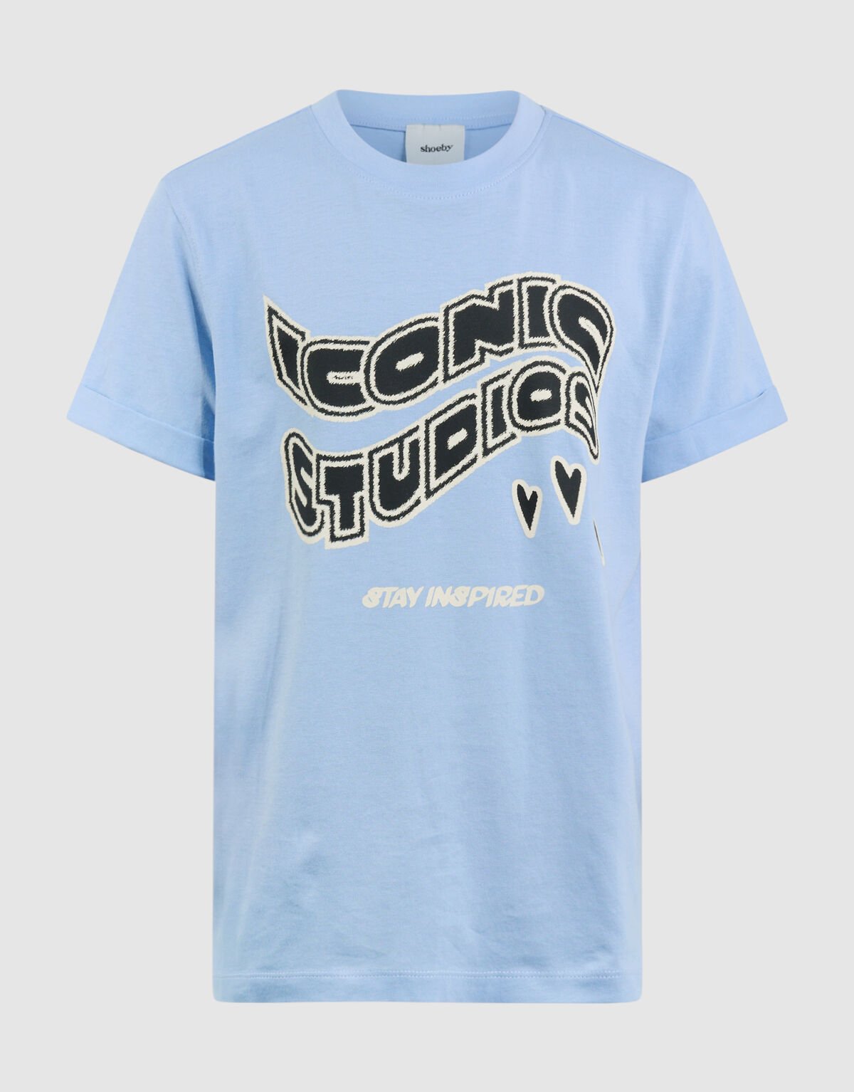 Iconic Studios Artwork T-shirt Lichtblauw SHOEBY GIRLS