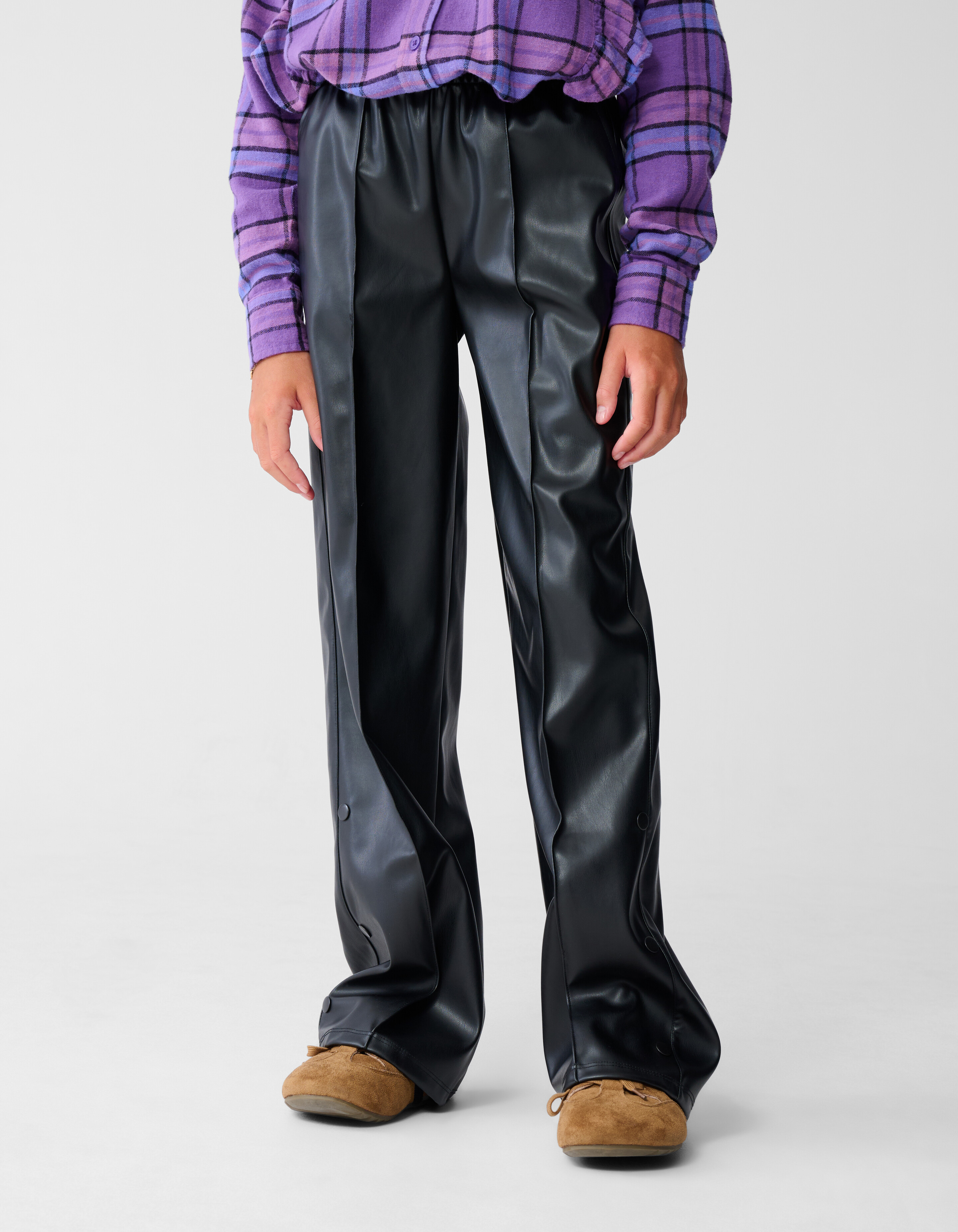 Wide Leg Broek Zwart SHOEBY GIRLS