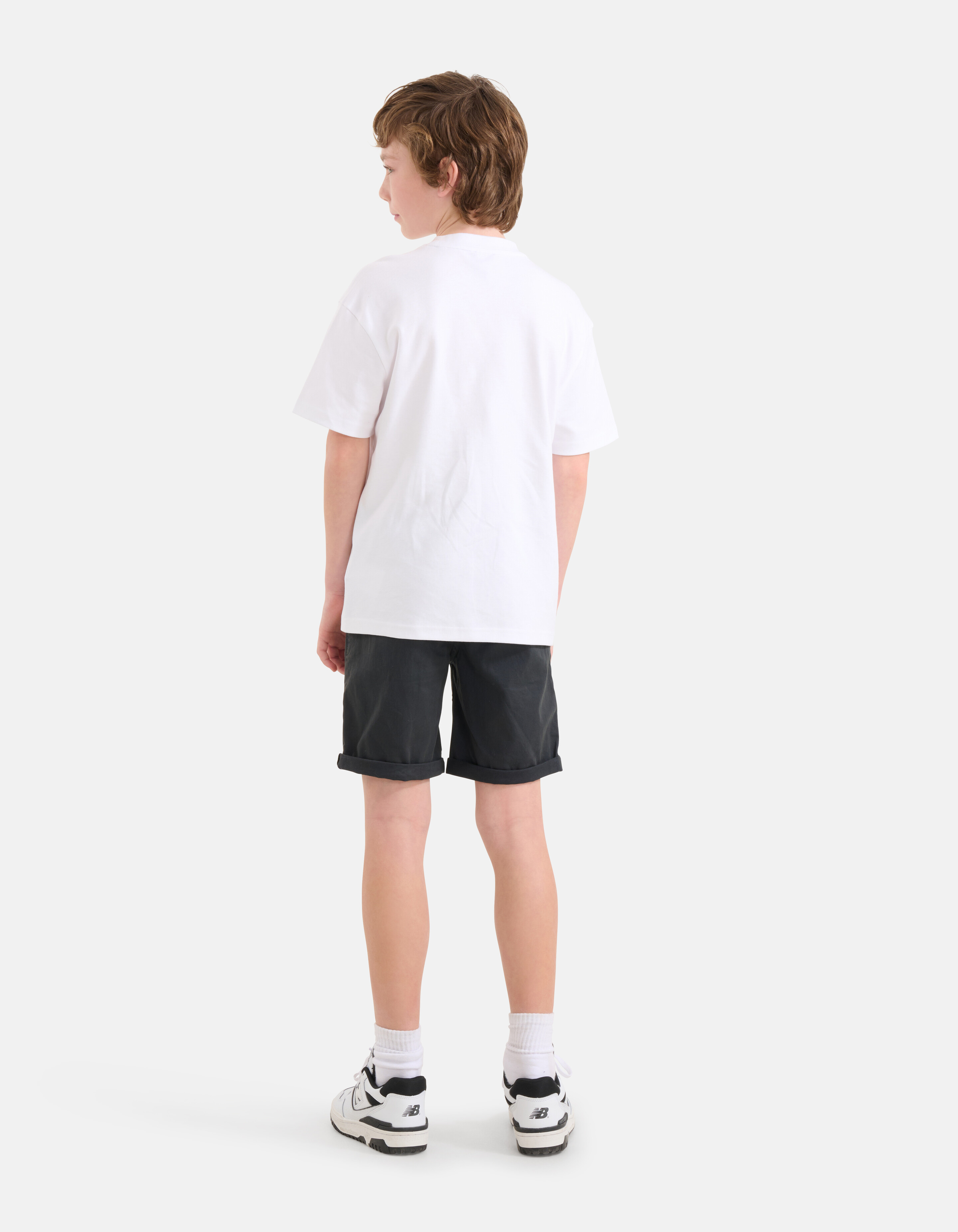 Casual Twill Short Donkergrijs SHOEBY BOYS