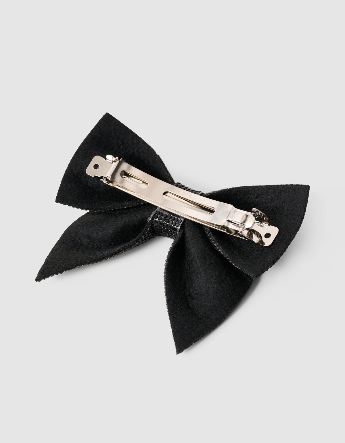 Strass Strik Haarclip Zwart SHOEBY ACCESSOIRES