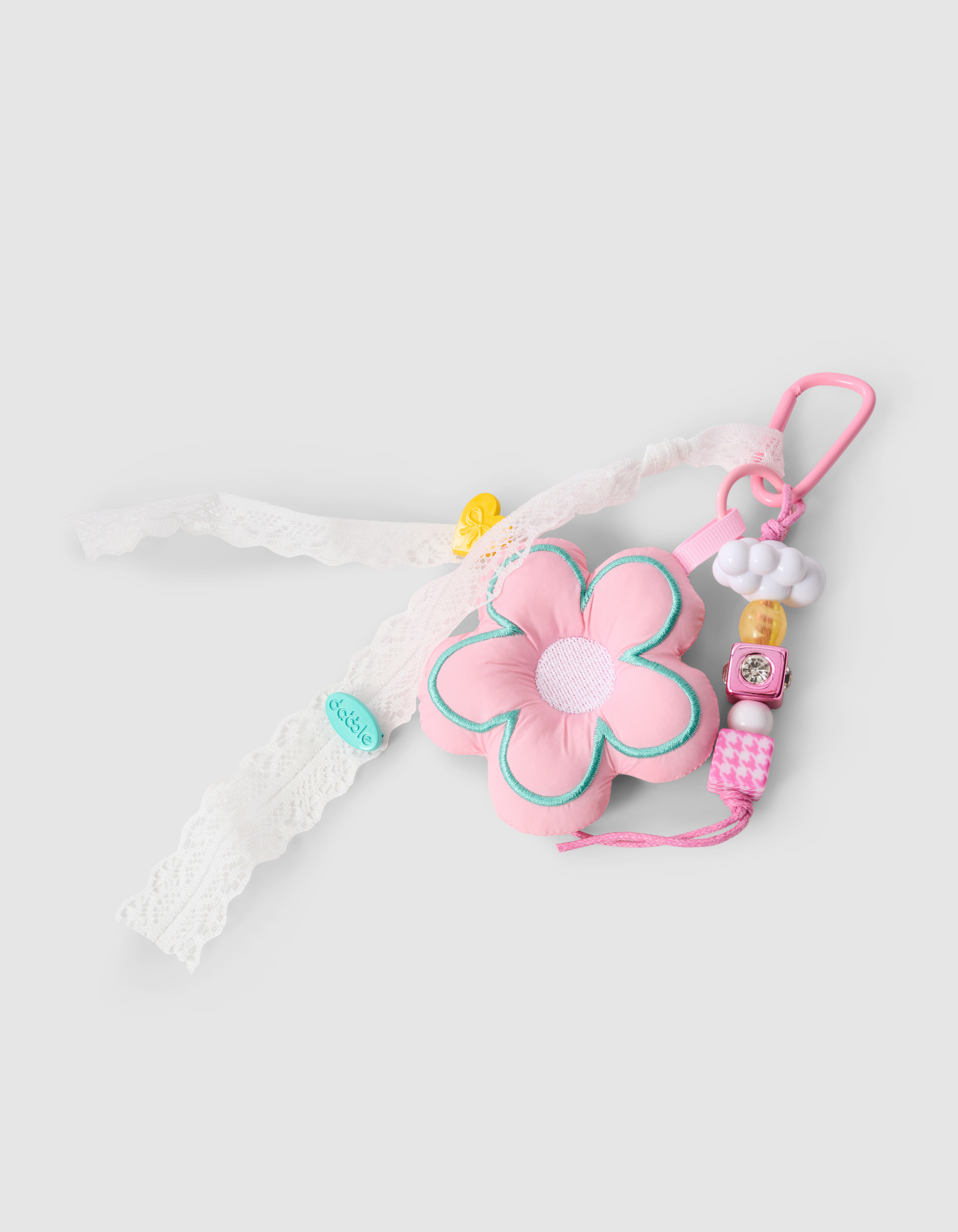 Fun Bloem Sleutelhanger Lichtroze SHOEBY ACCESSOIRES