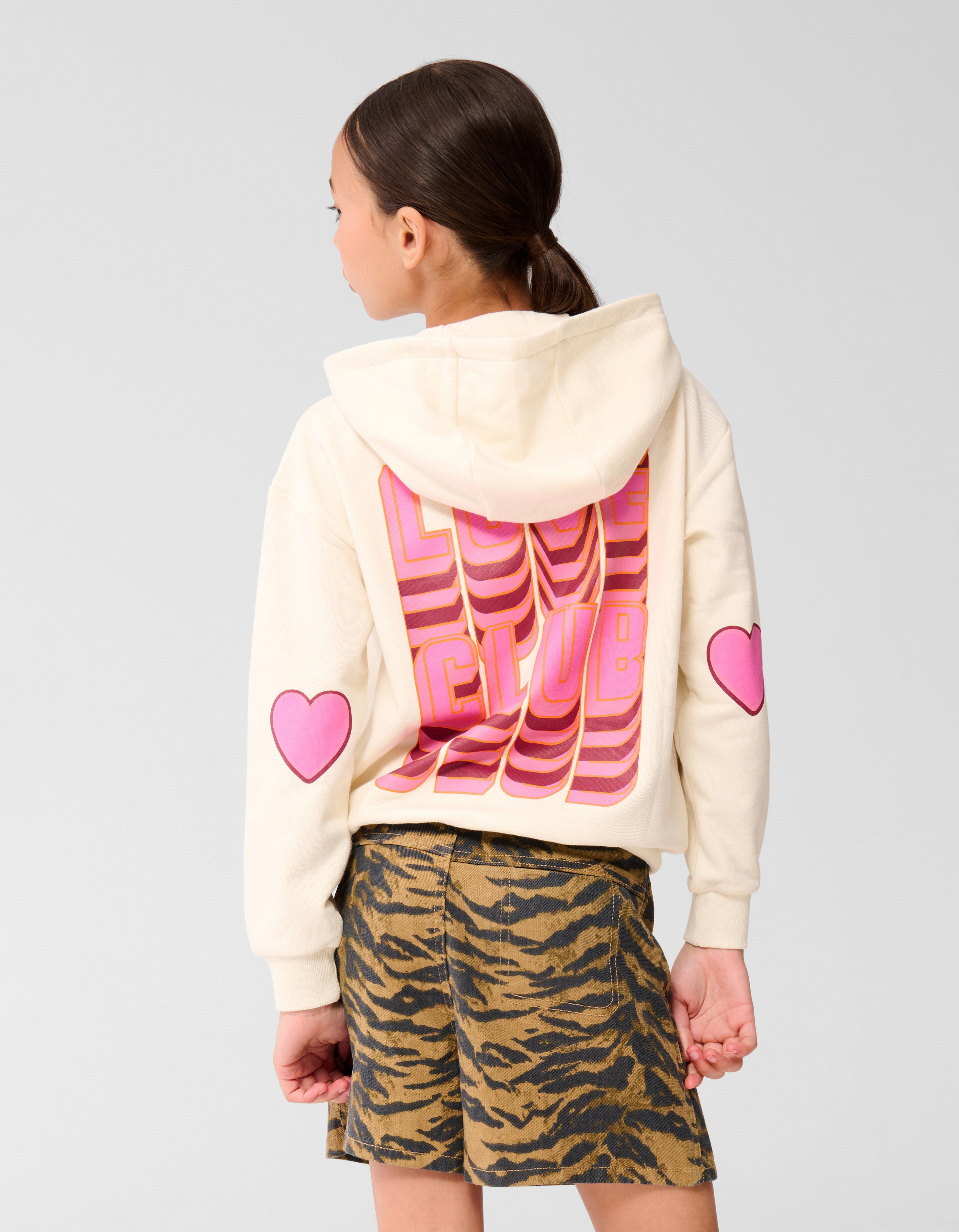 Love Club Artwork Hoodie Gebroken Wit SHOEBY GIRLS