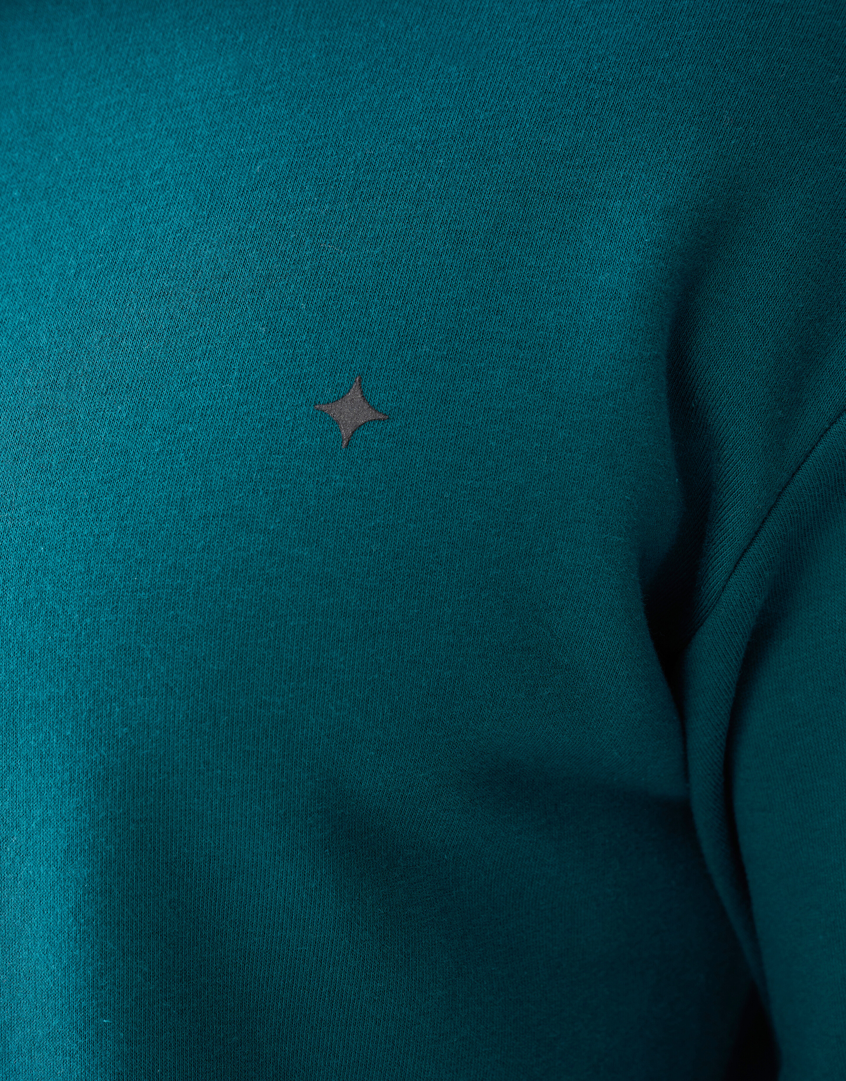Relaxed Fit Hoodie Donkergroen SHOEBY MEN