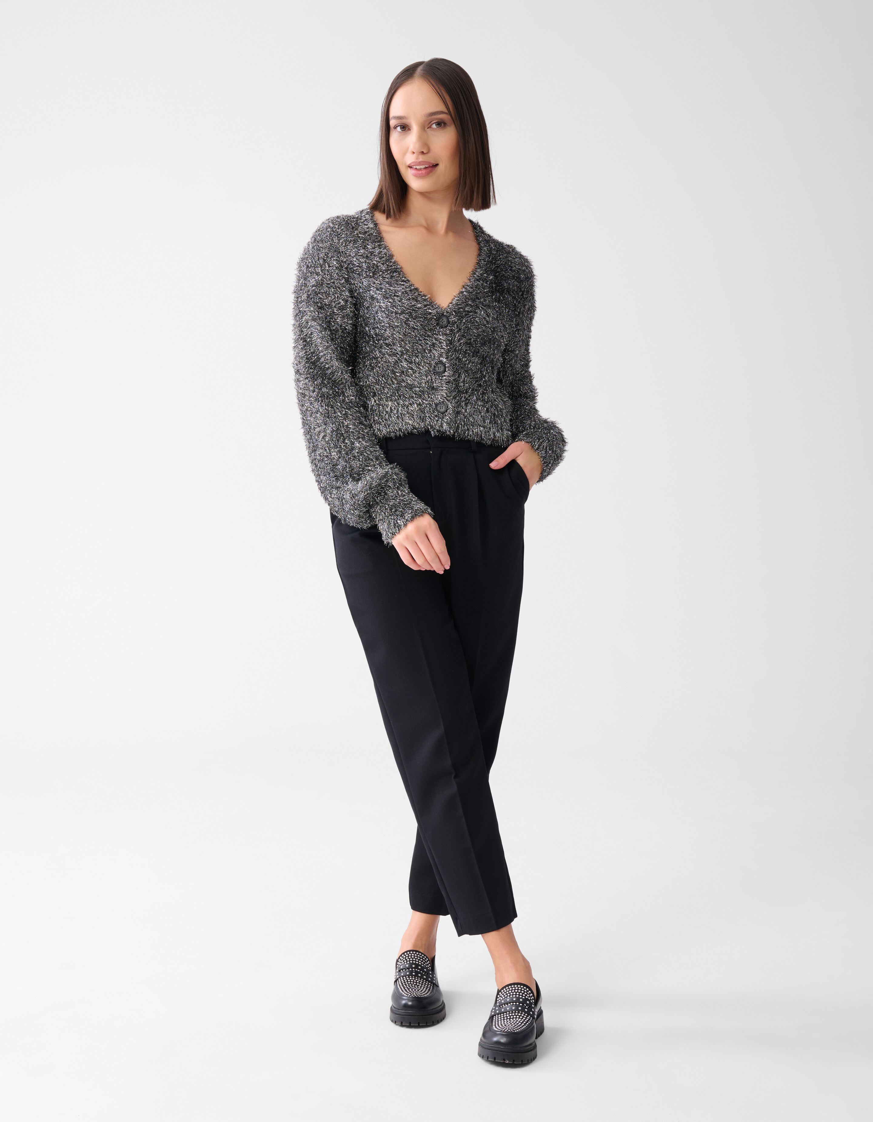 Fluffy Vest Zilver SHOEBY WOMEN