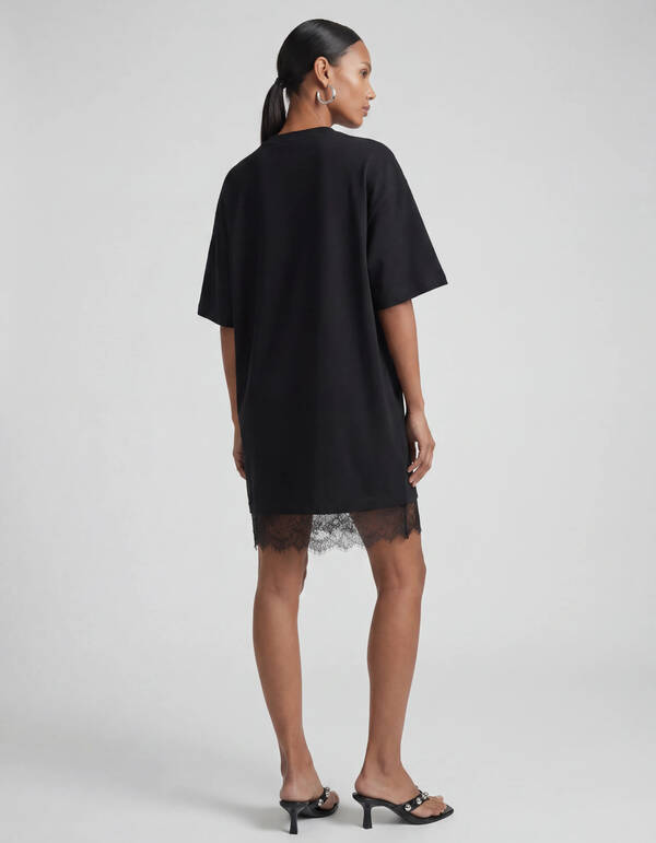 Kanten Mini Jurk Zwart SHOEBY WOMEN