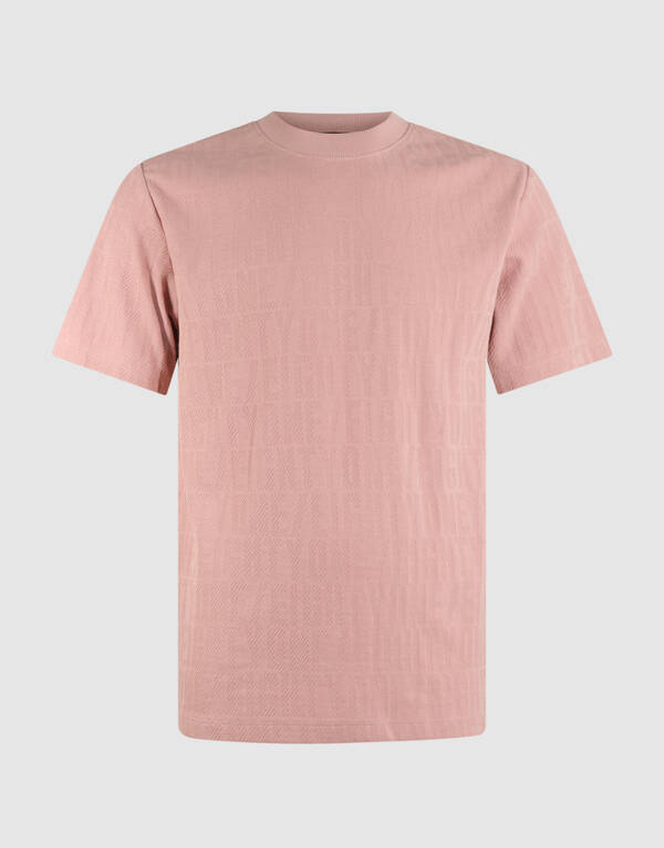 Eighty One Text T-shirt Roze SHOEBY MEN