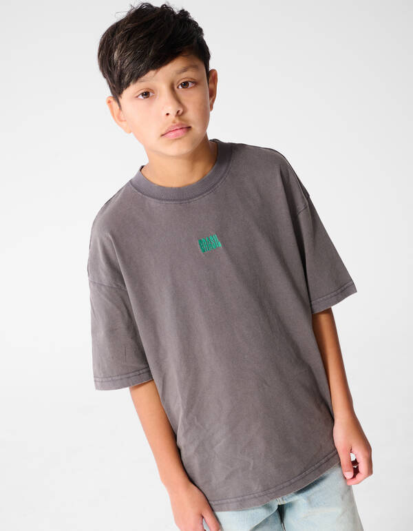 Brasil Artwork T-shirt Donkergrijs SHOEBY BOYS