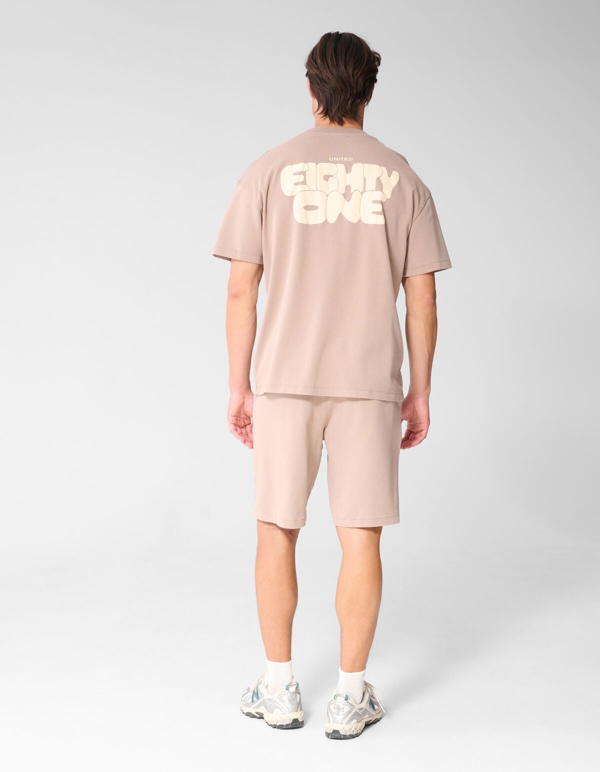 Washed Spark T-shirt Taupe SHOEBY MEN