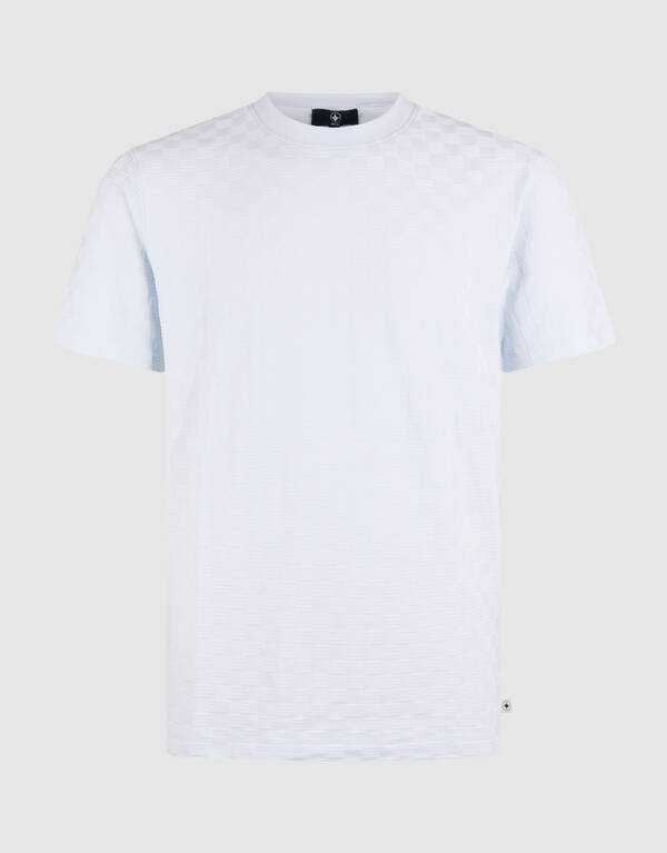Structuur T-shirt Lichtblauw SHOEBY MEN