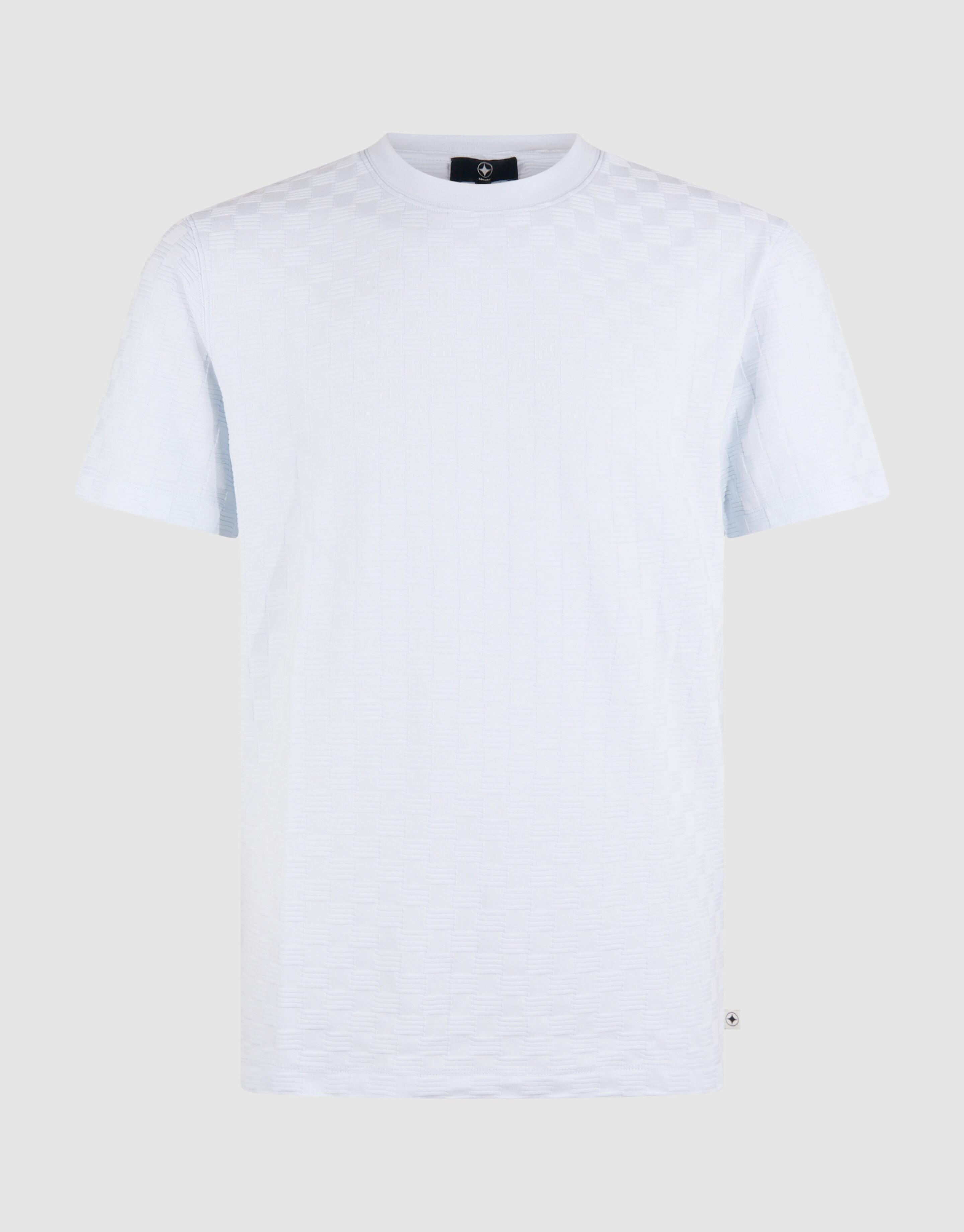 Structuur T-shirt Lichtblauw SHOEBY MEN
