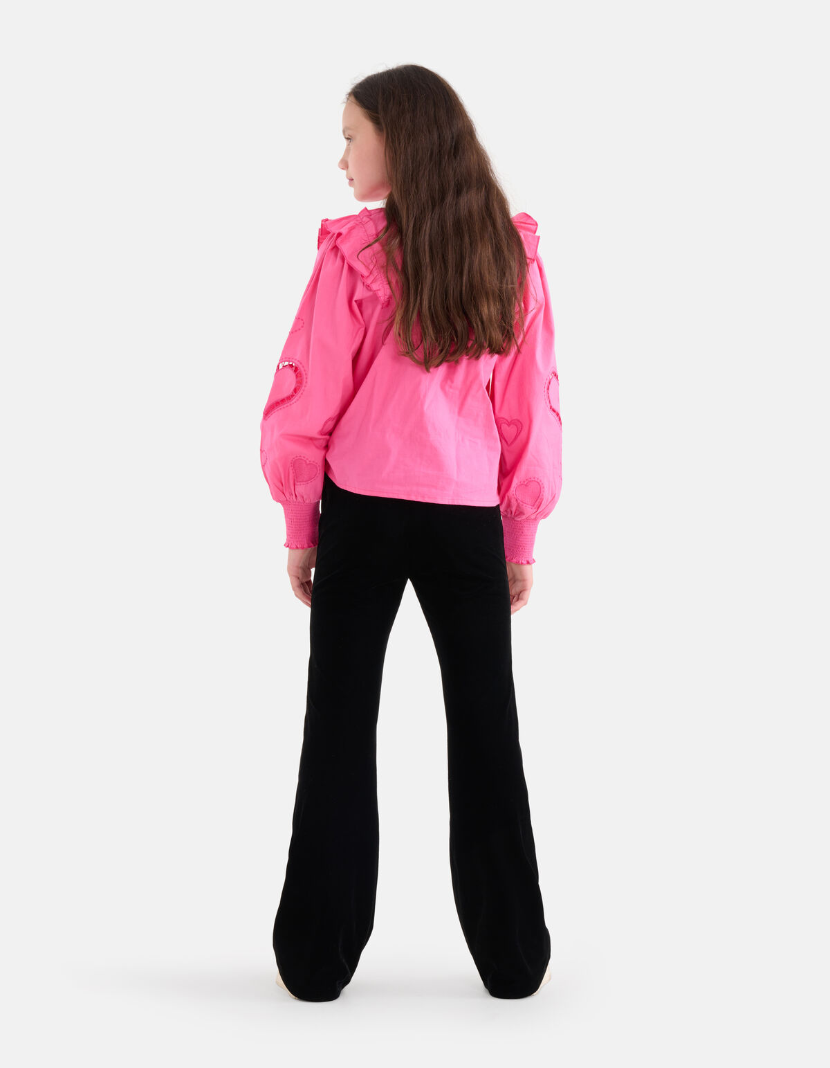 Velvet Flared Broek Zwart SHOEBY GIRLS